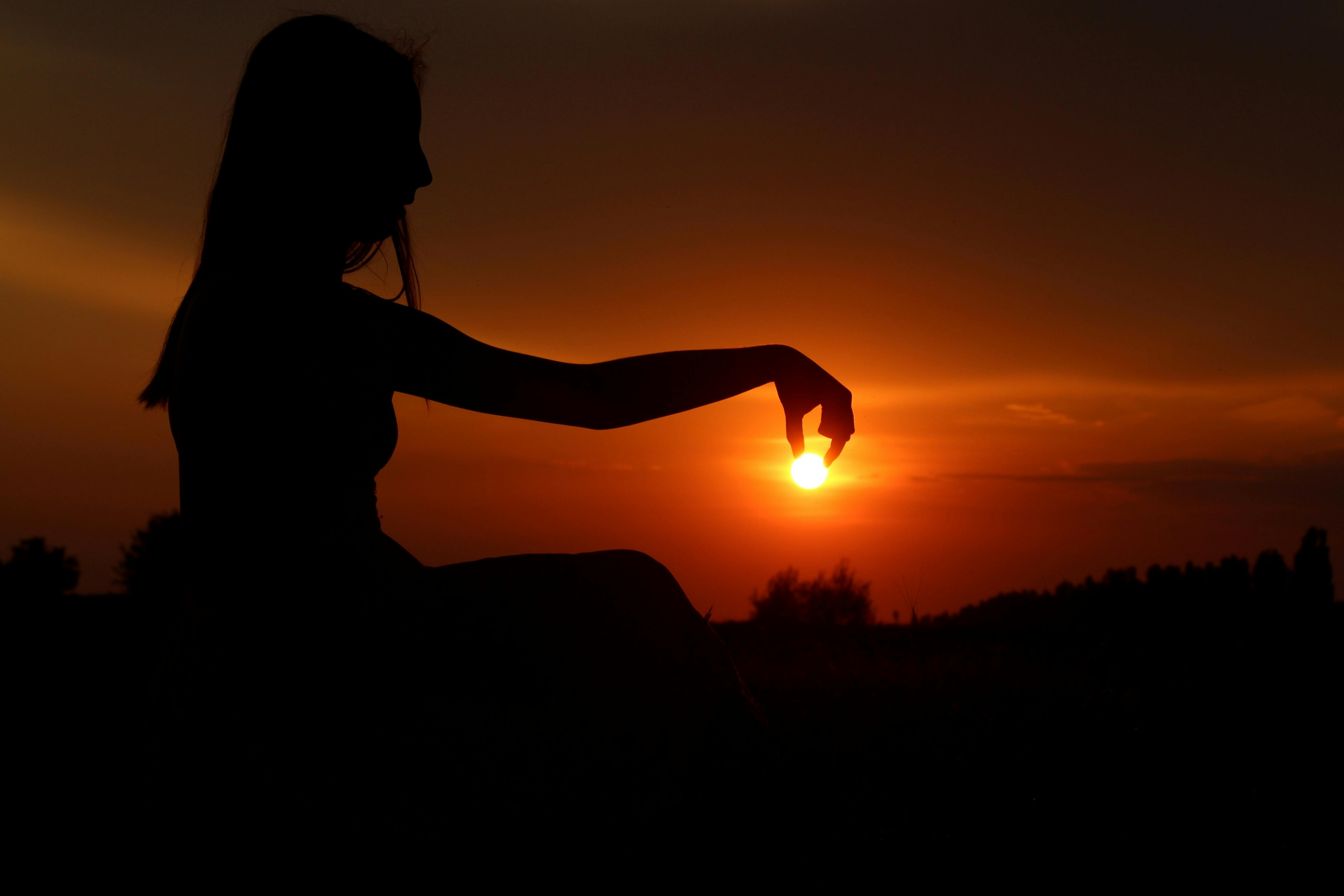 Sunset Silhouette Art Image