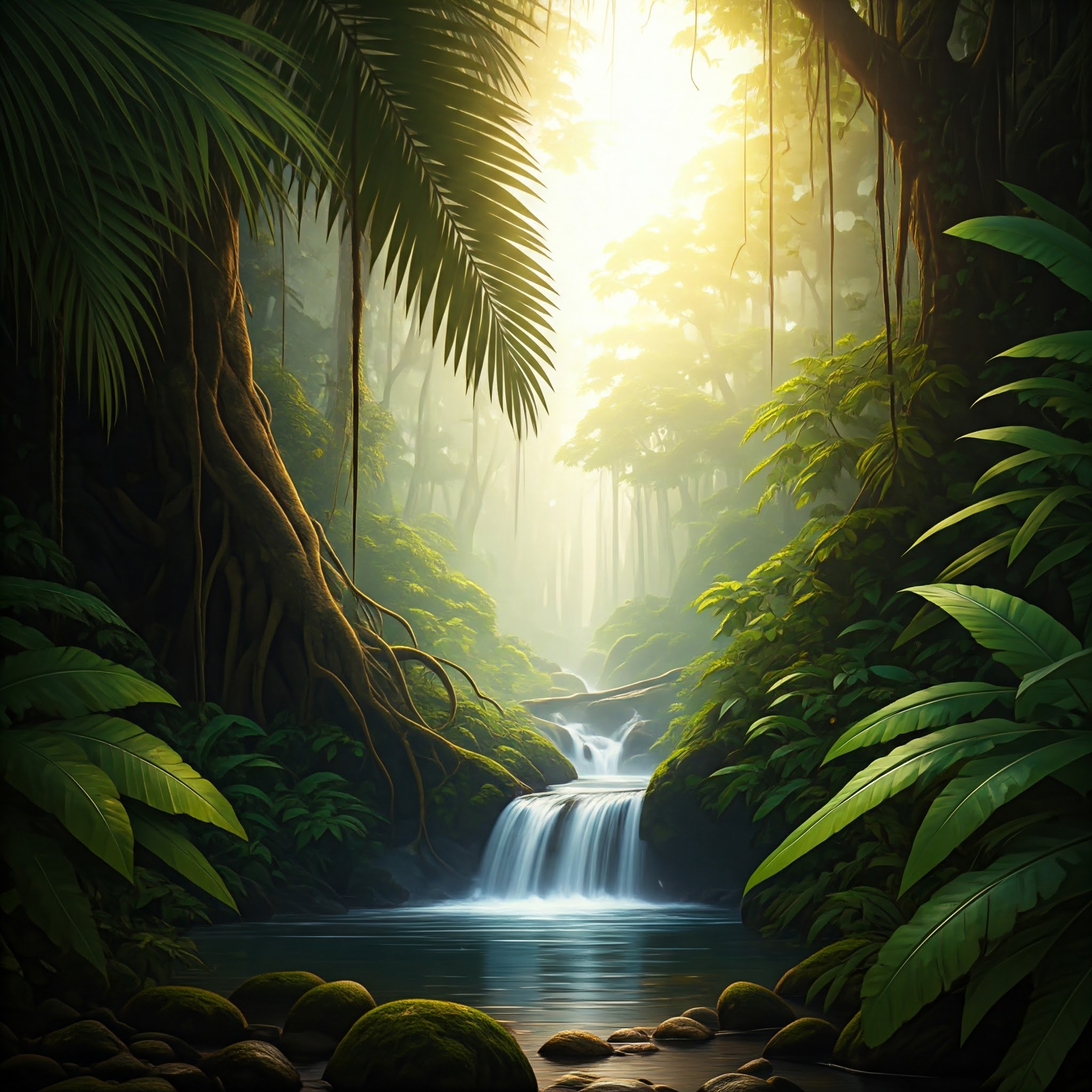 Tropical Jungle Canvas Art image