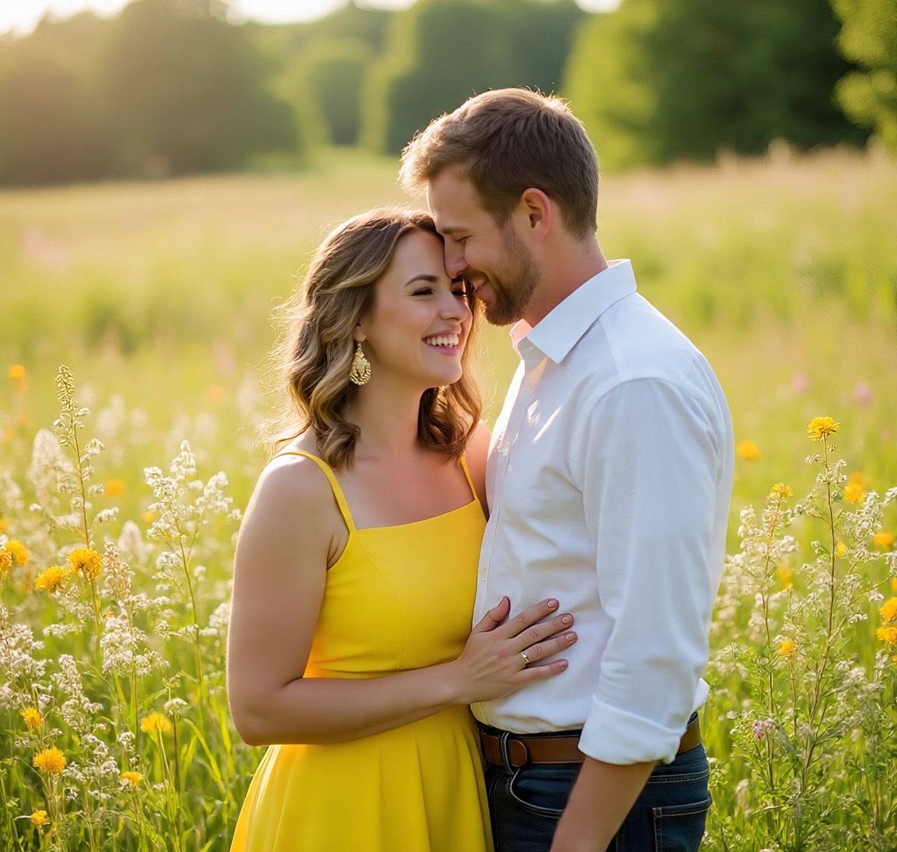 Bright yellow summer dress