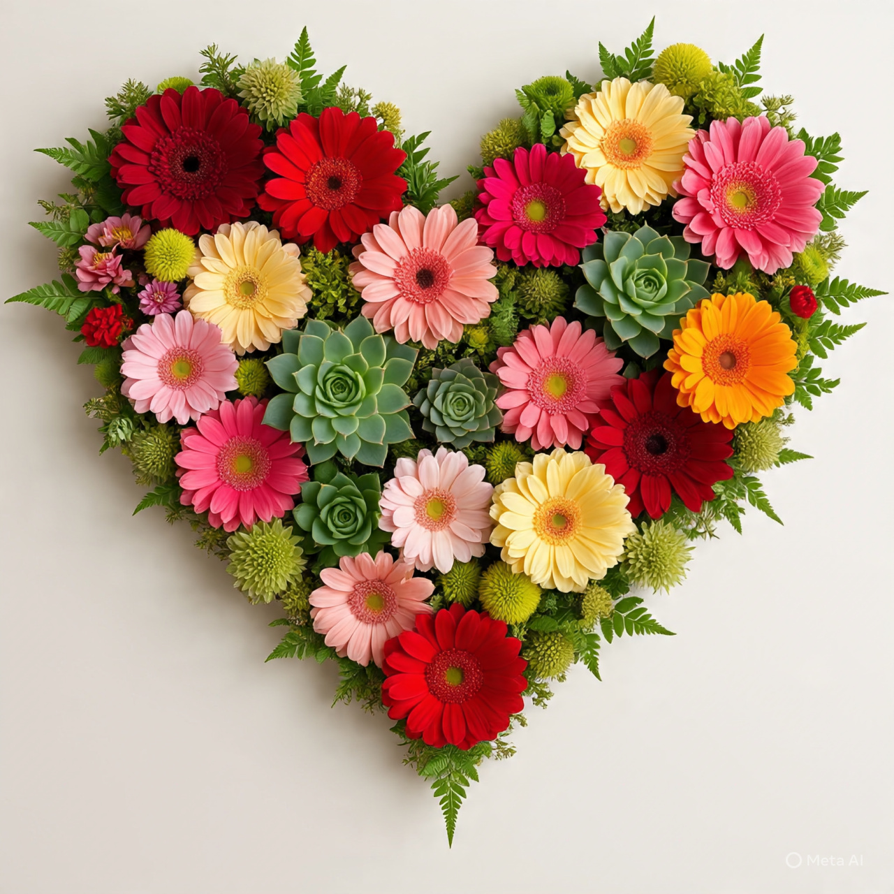 Heart-shaped Floral Arrangement Image