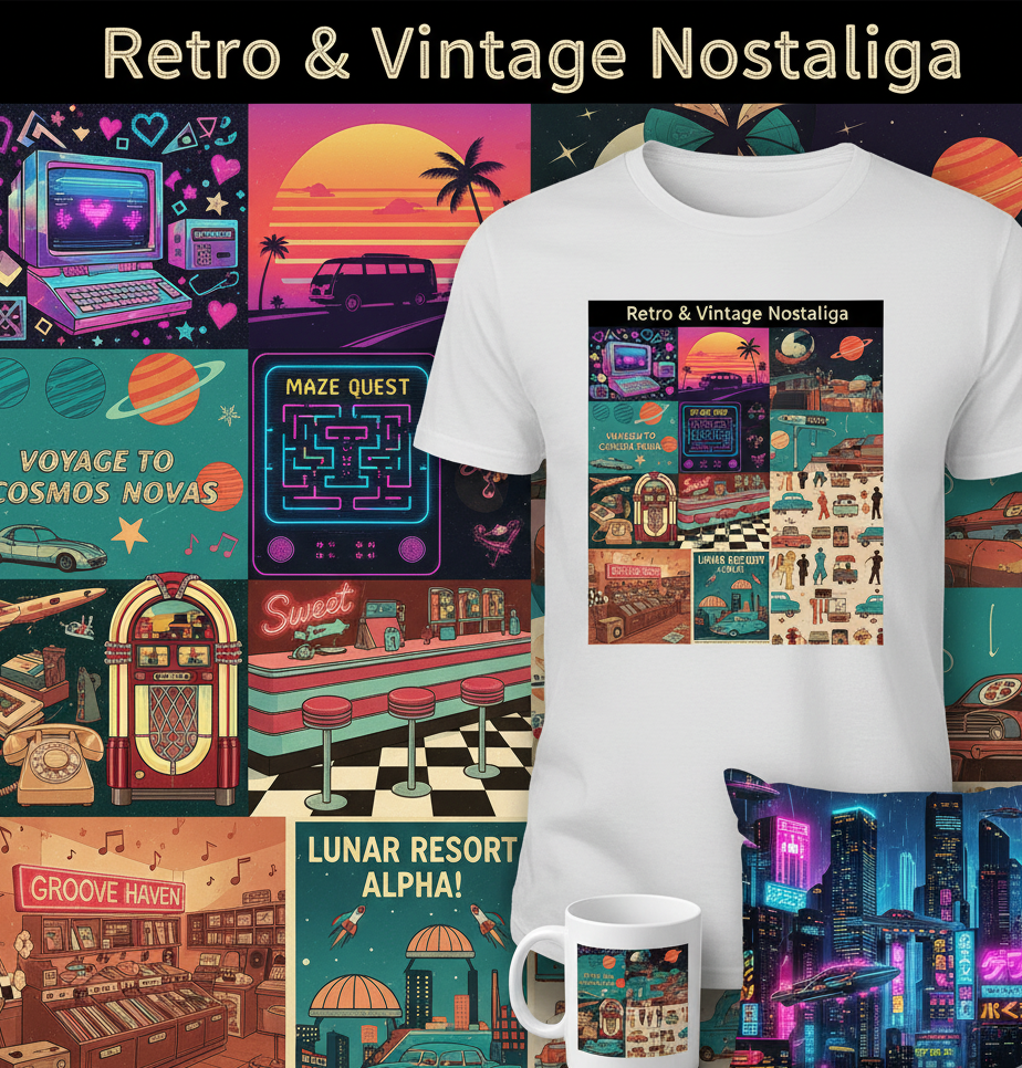 Retro & Vintage Nostalgia Print-on-Demand 90 - Design