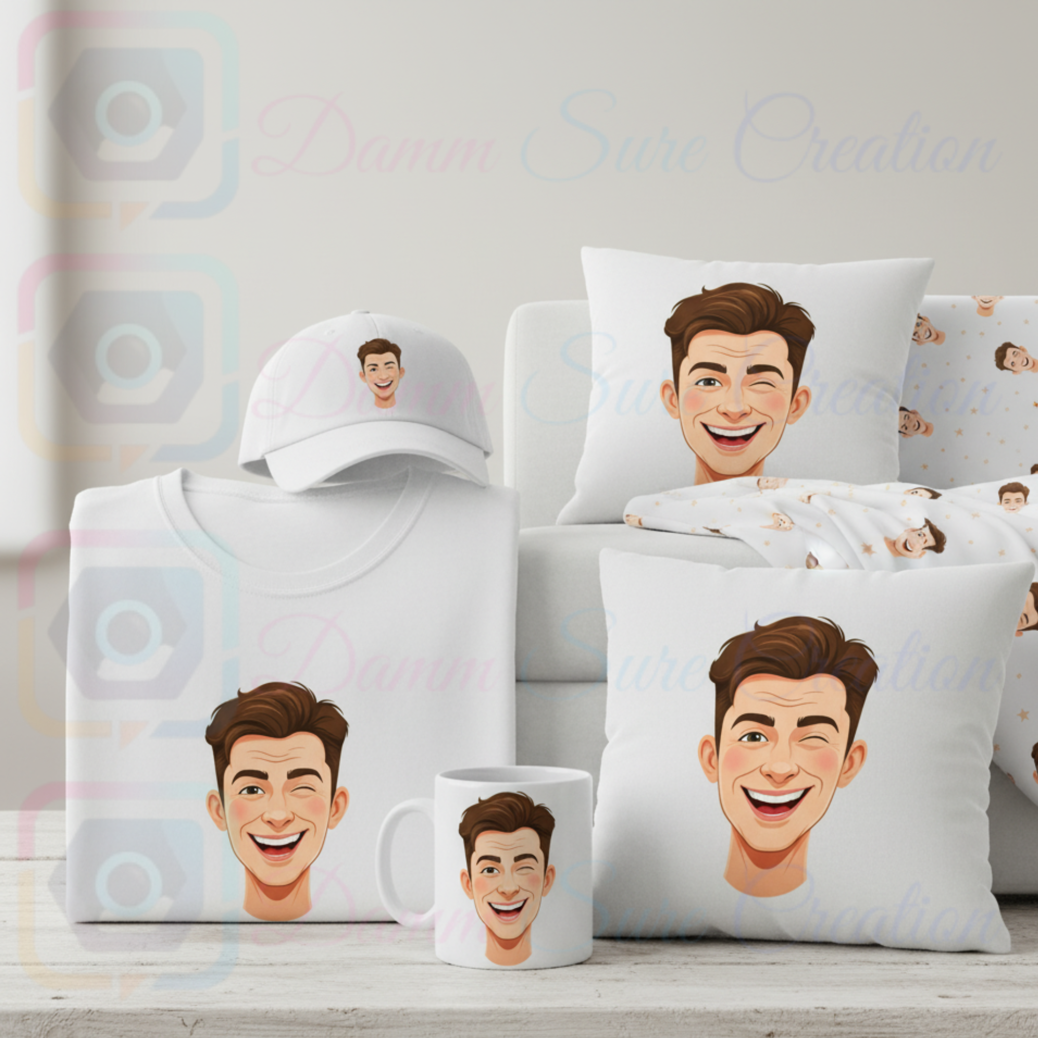 Men’s Brown Hair Digital Art