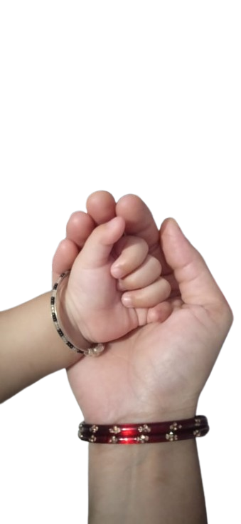 Mother and Child Matching hold hand Image