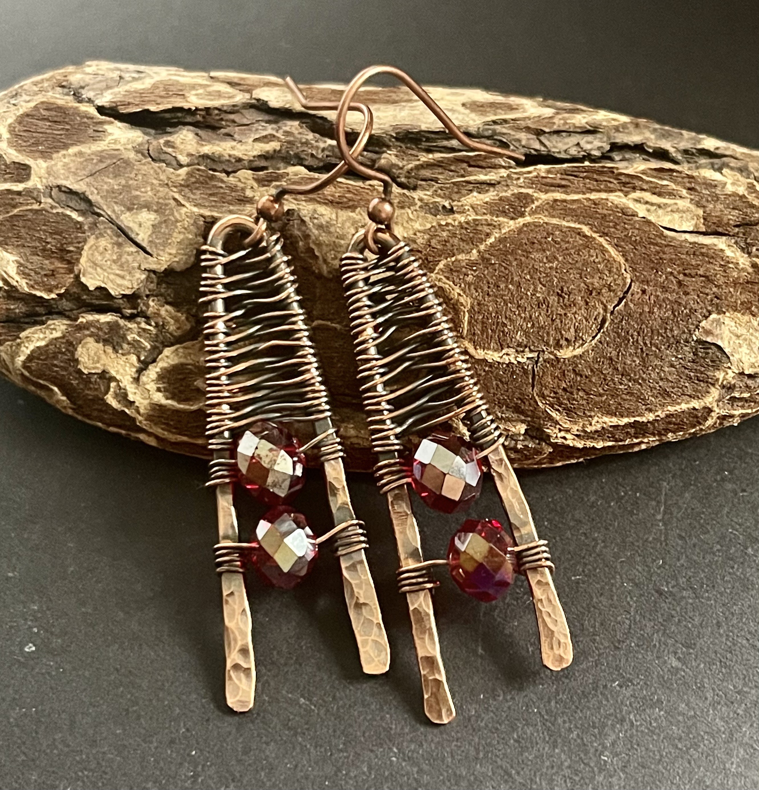 Handmade Copper Wire Earrings