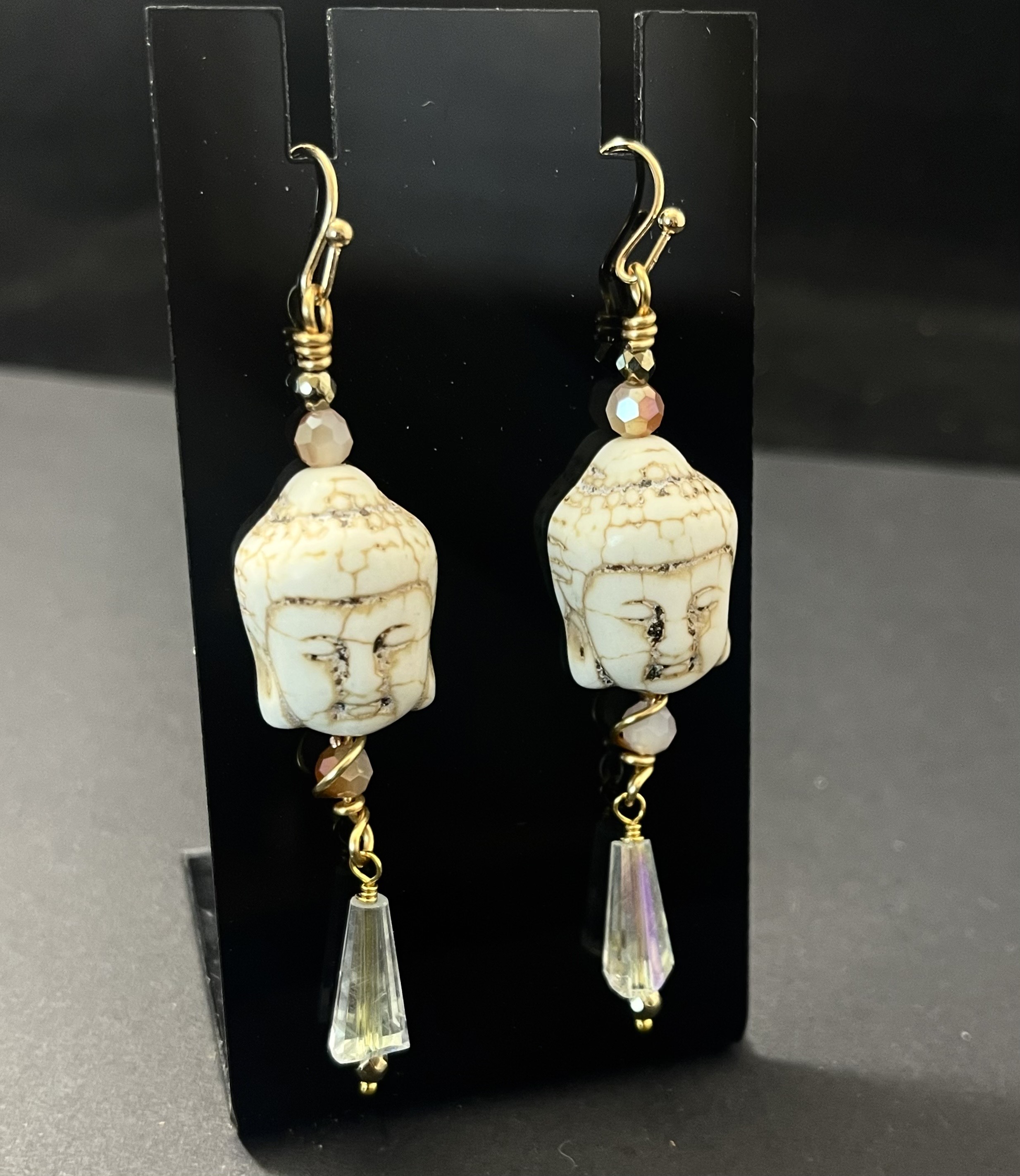 Buddha charm earrings