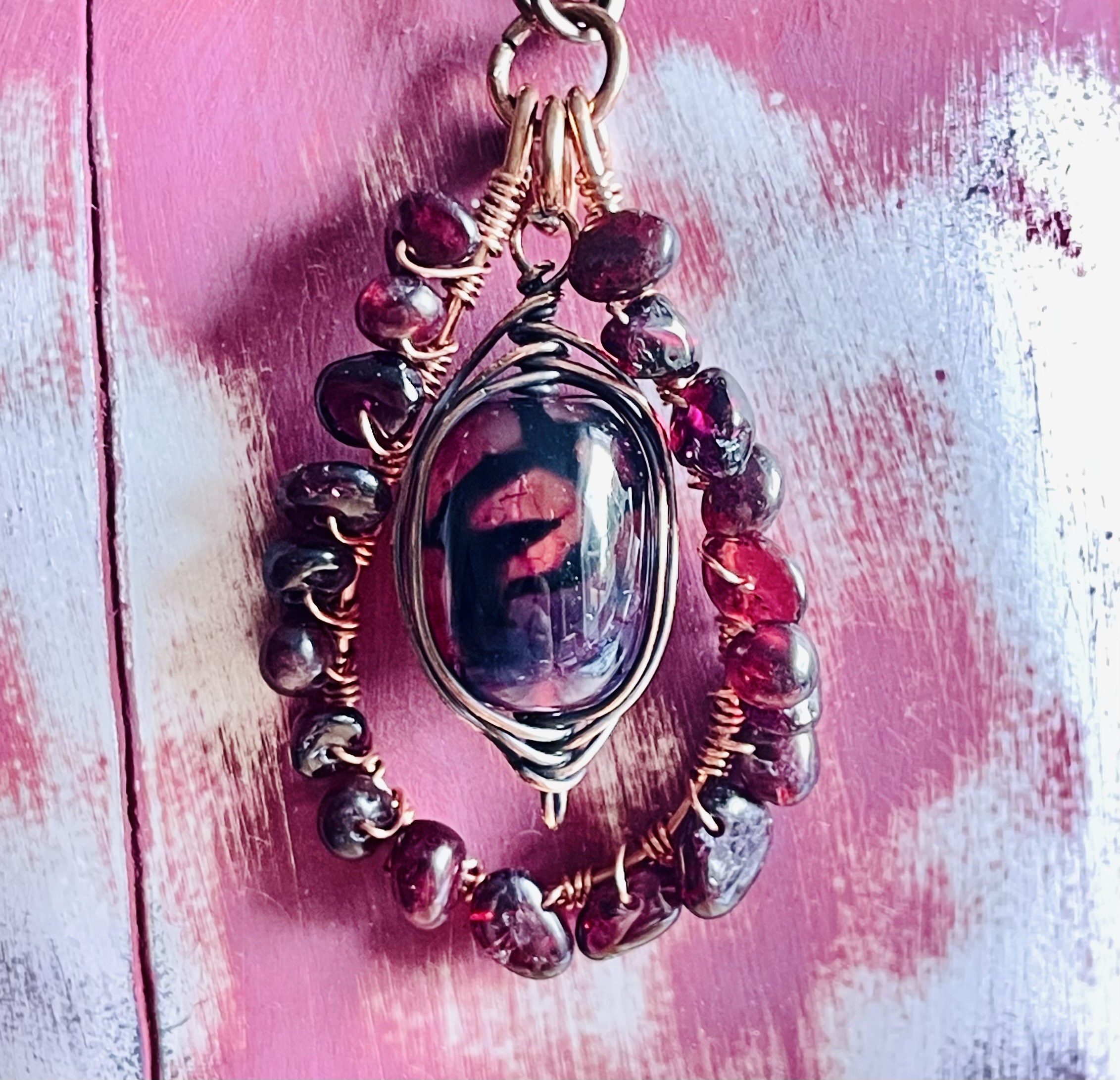 Garnet & Agate Treasures Necklace