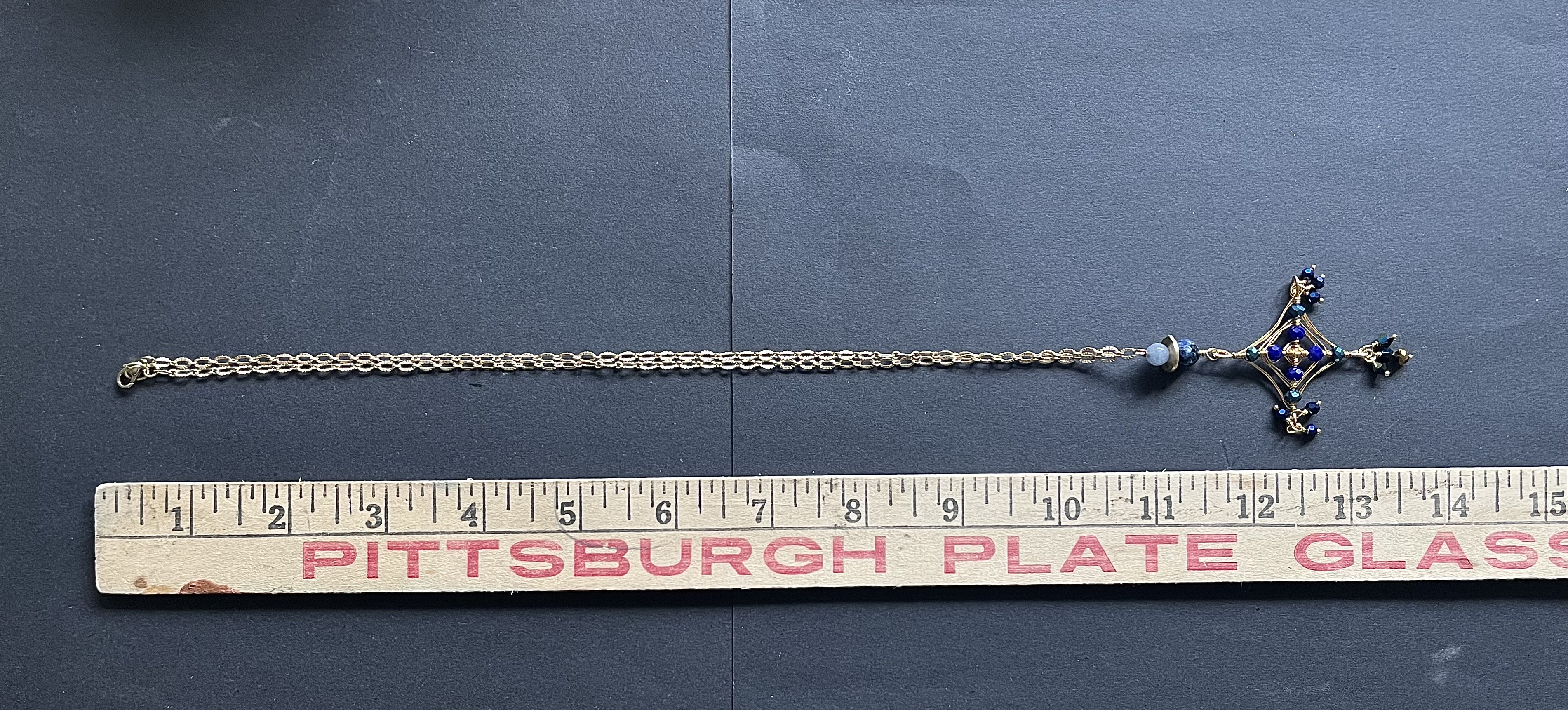 Ornate Necklace with Cross Pendant