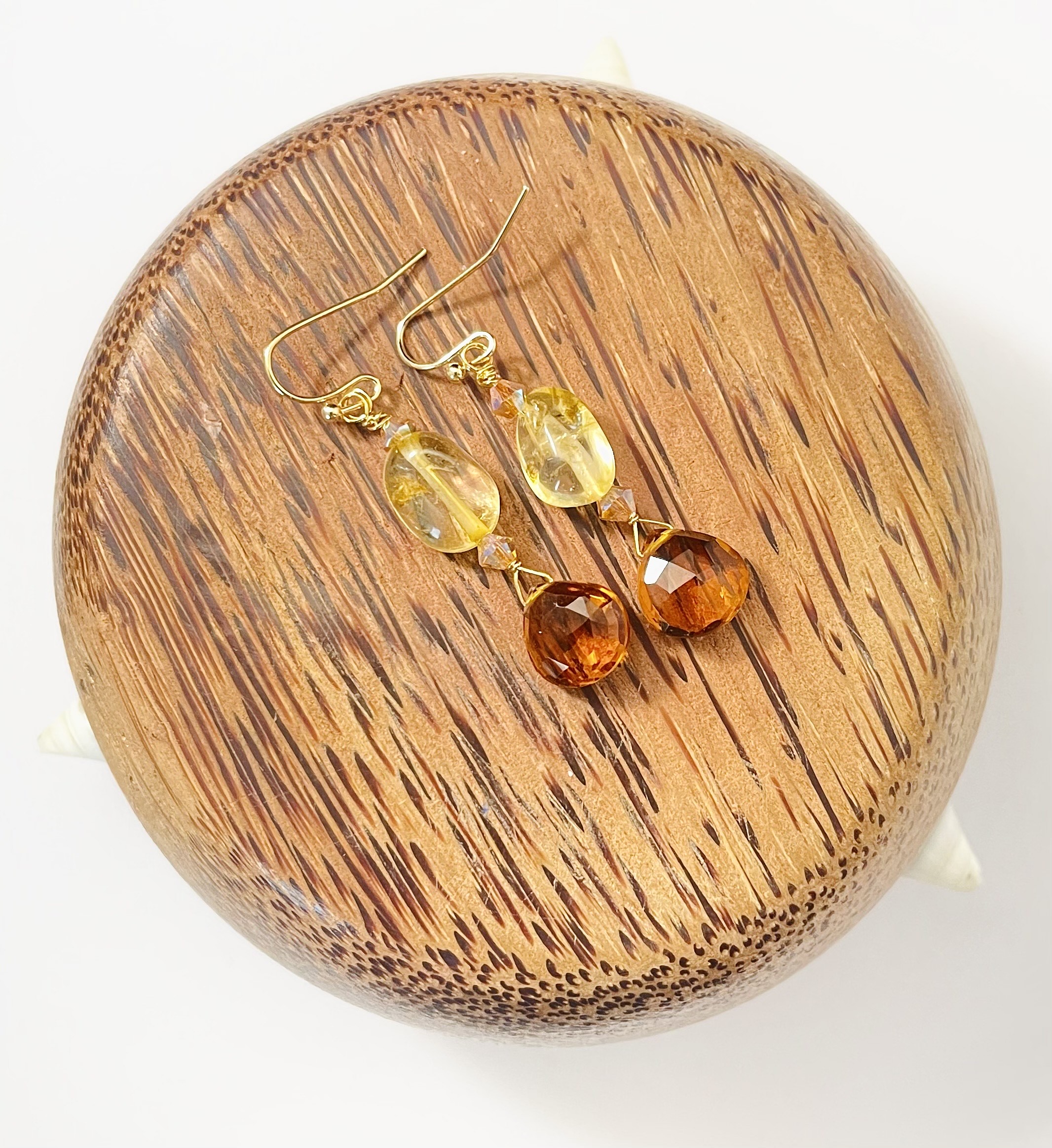 Madeira Citrine Earrings