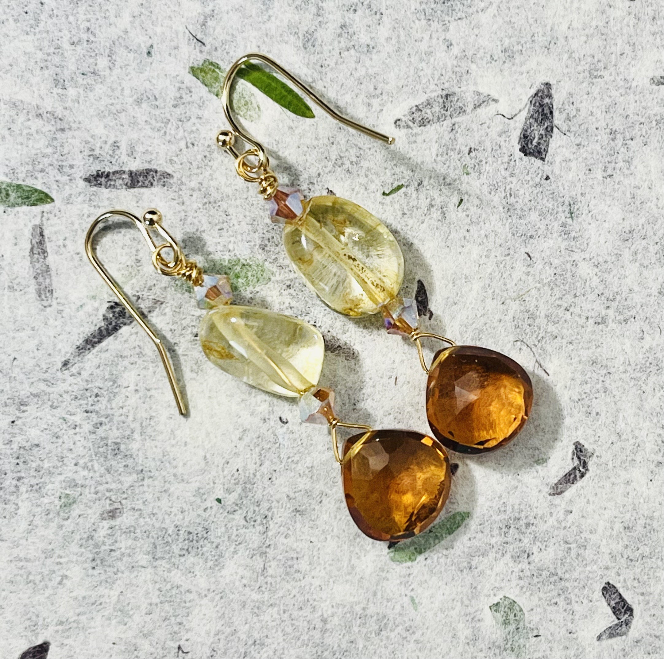 Madeira Citrine Earrings