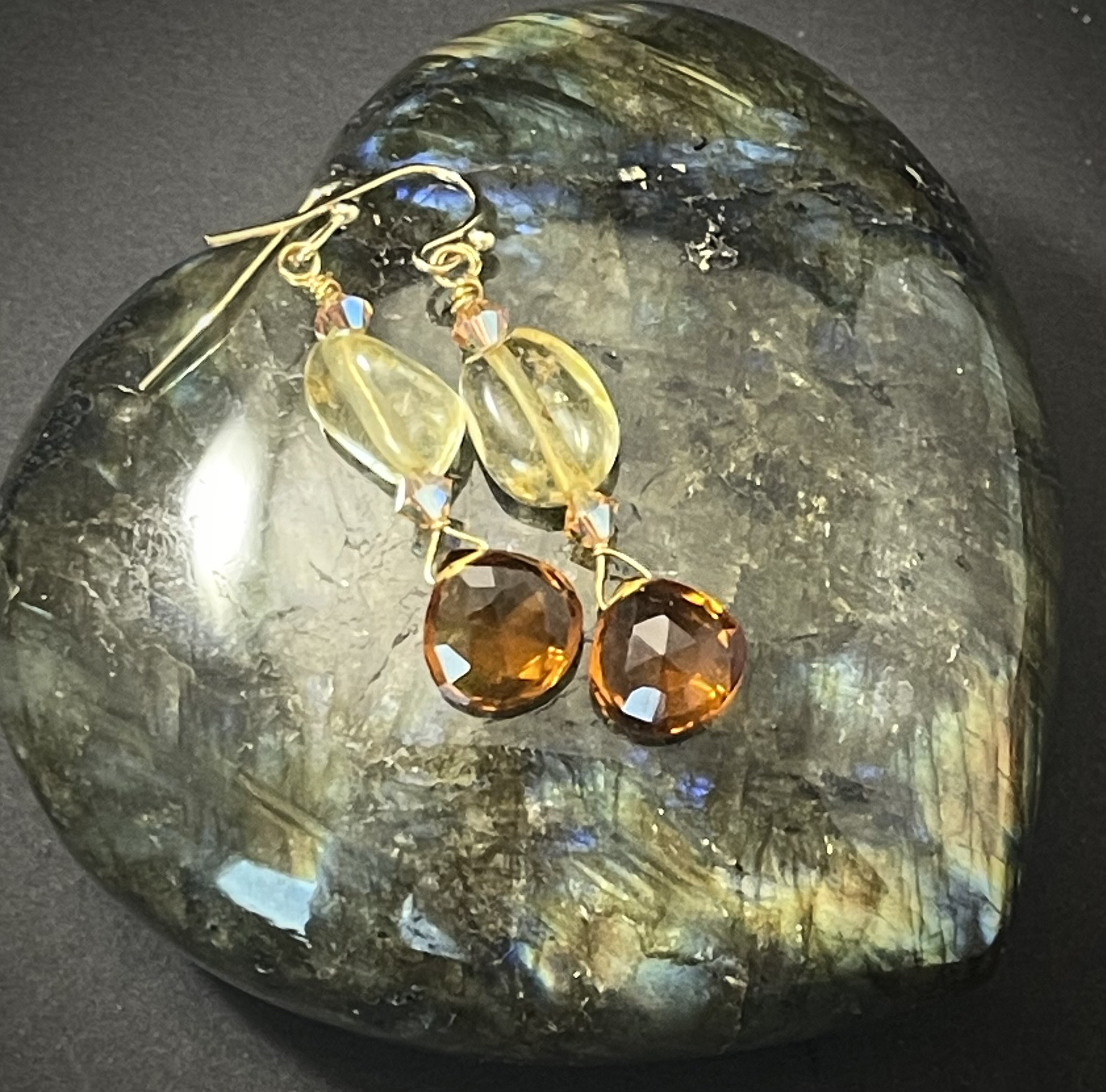 Madeira Citrine Earrings