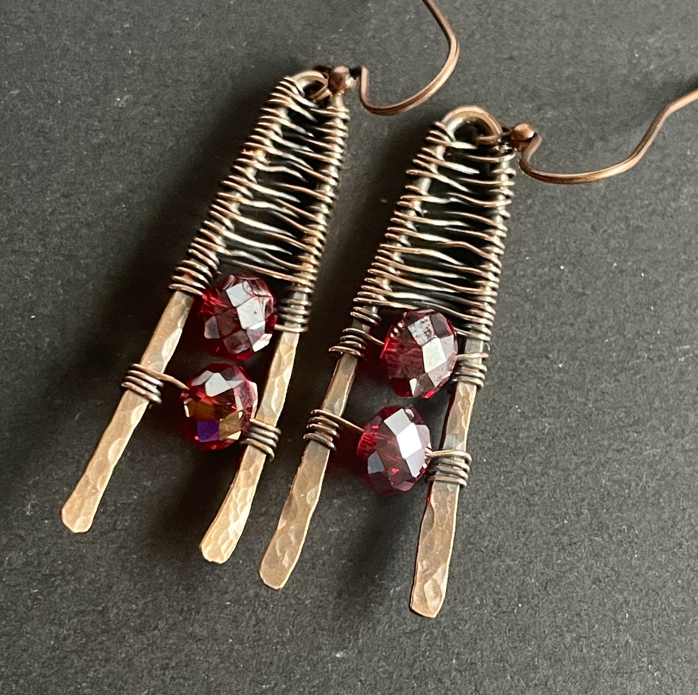 Handmade Copper Wire Earrings