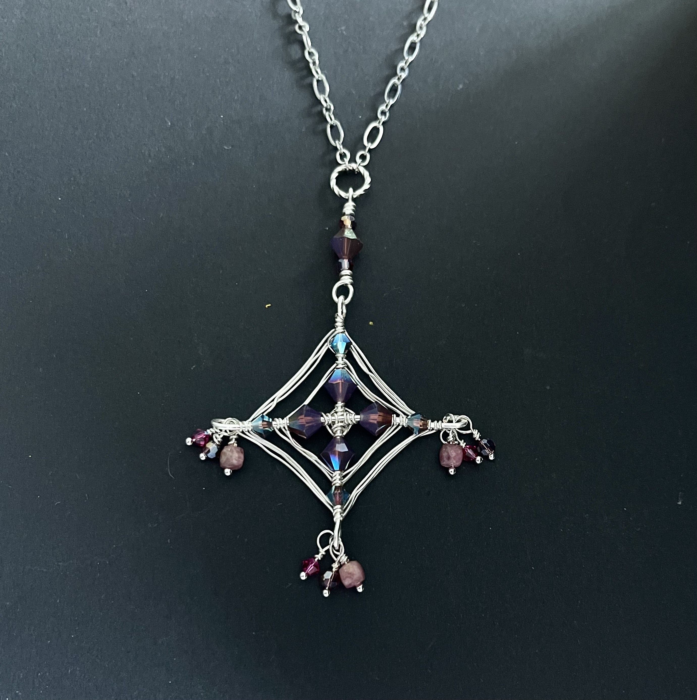 Handcrafted Crystal Pendant Necklace