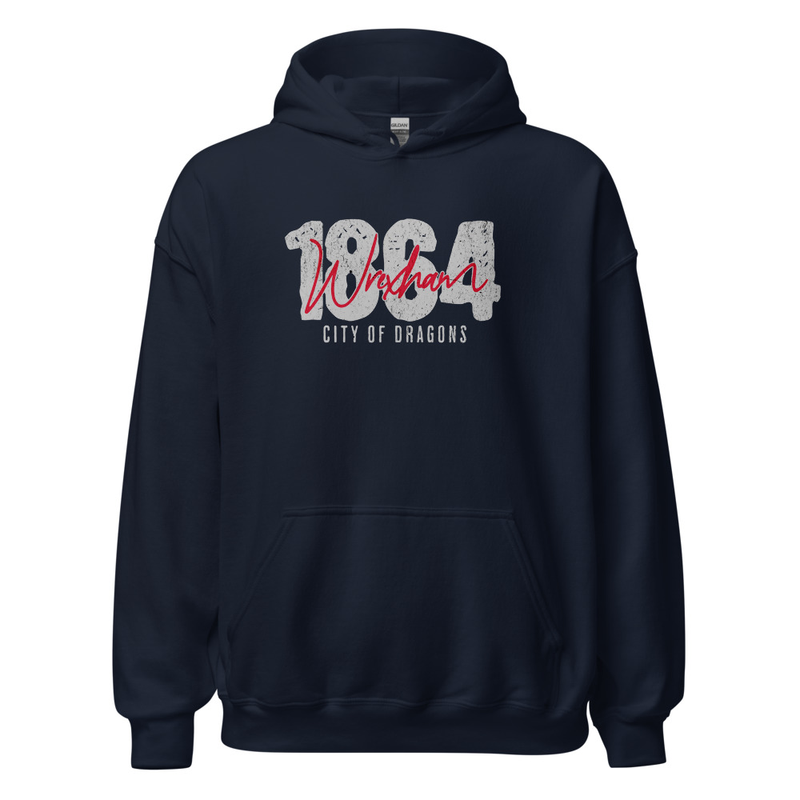 1864 Wrexham City Of Dragons Unisex Hoodie