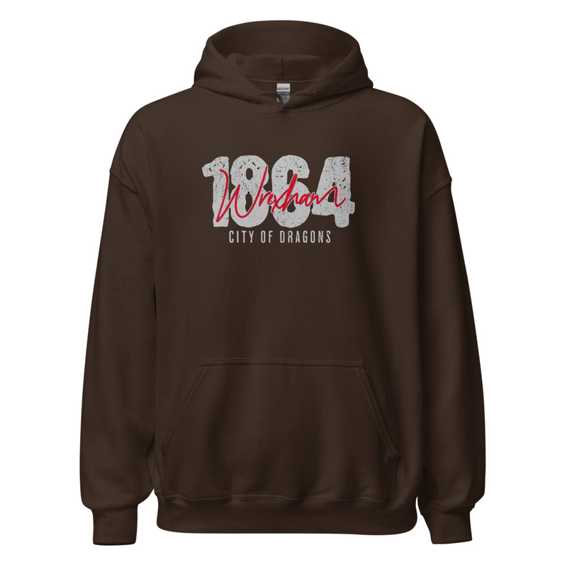 1864 Wrexham City Of Dragons Unisex Hoodie
