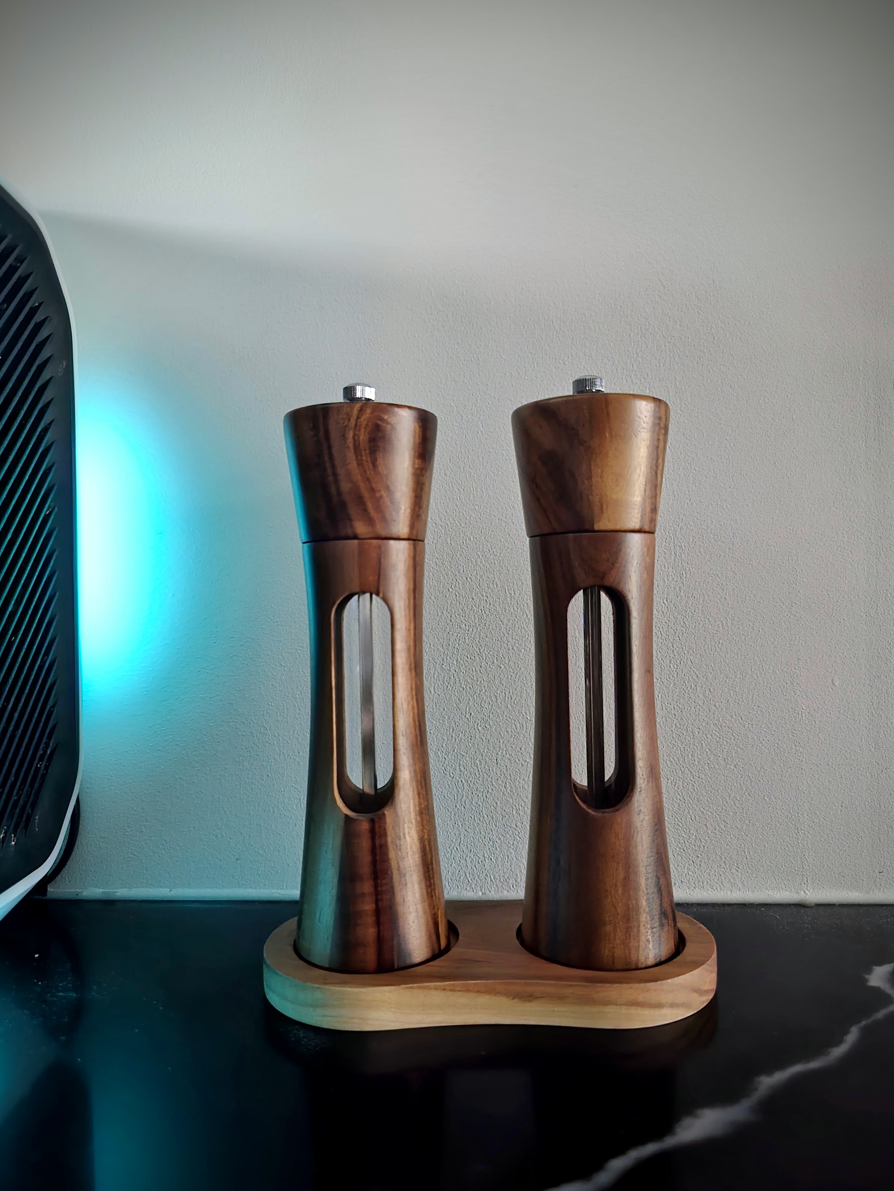 Wooden Salt and Pepper Grinder Set