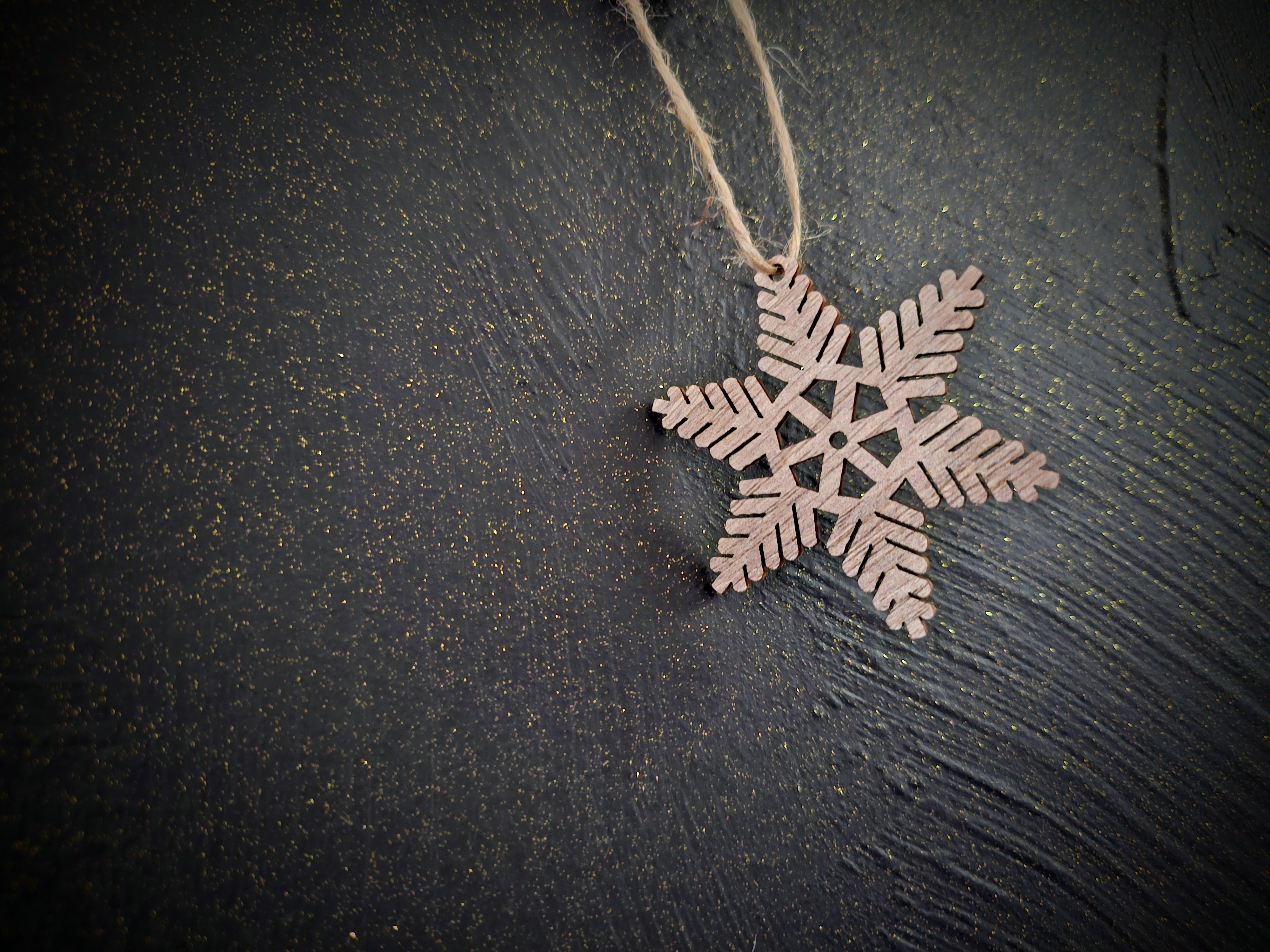 Wooden Snowflake Ornament