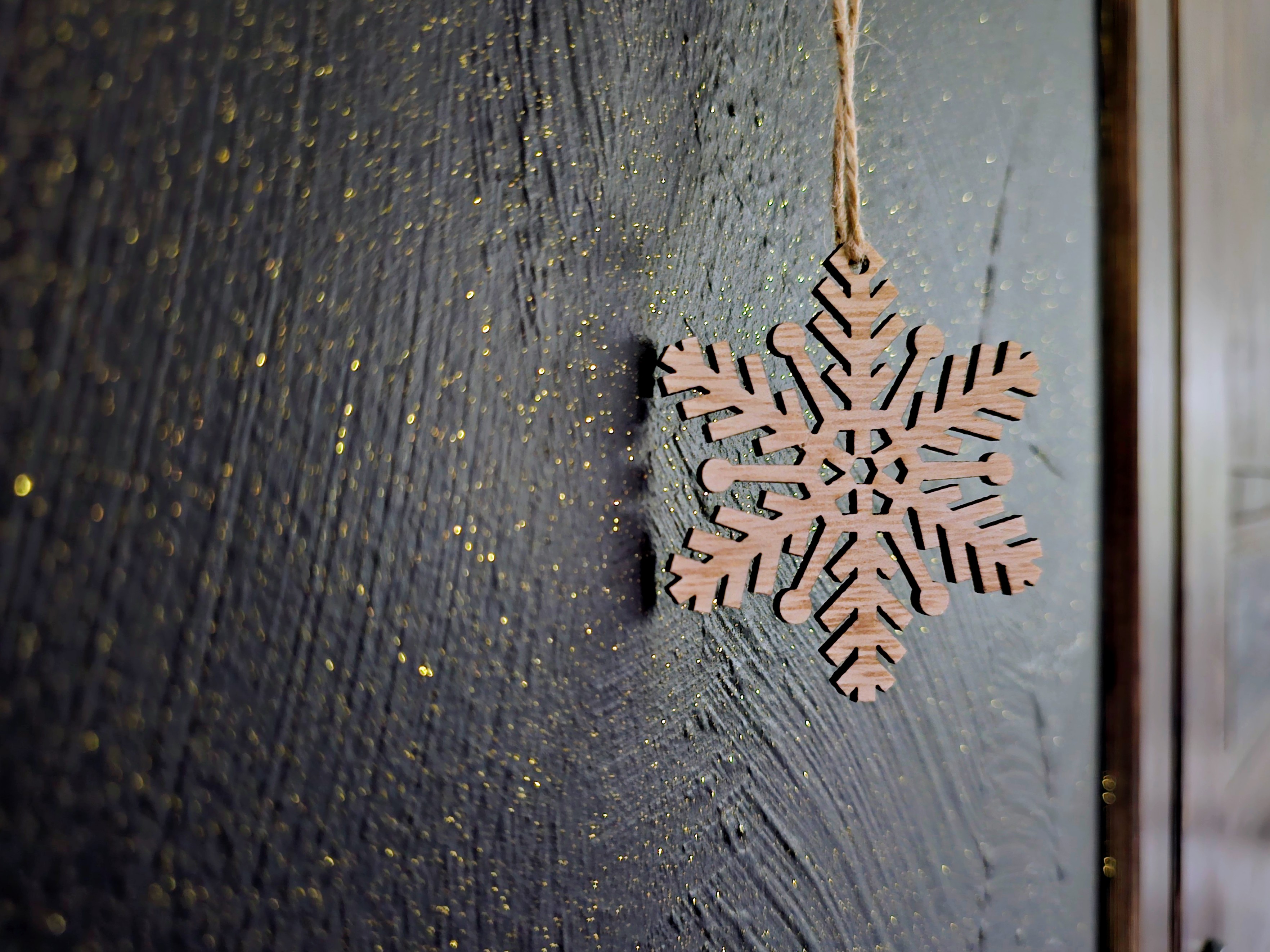 Wooden Snowflake Ornament