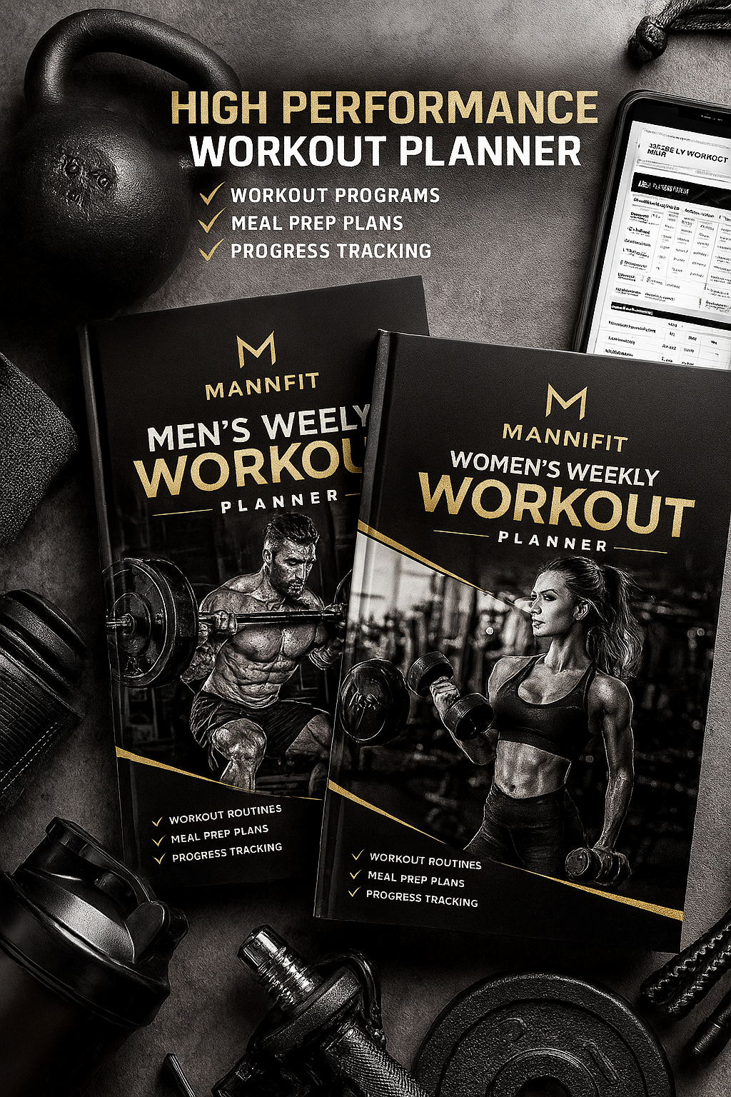 Mannifit High Performance Work out Planner