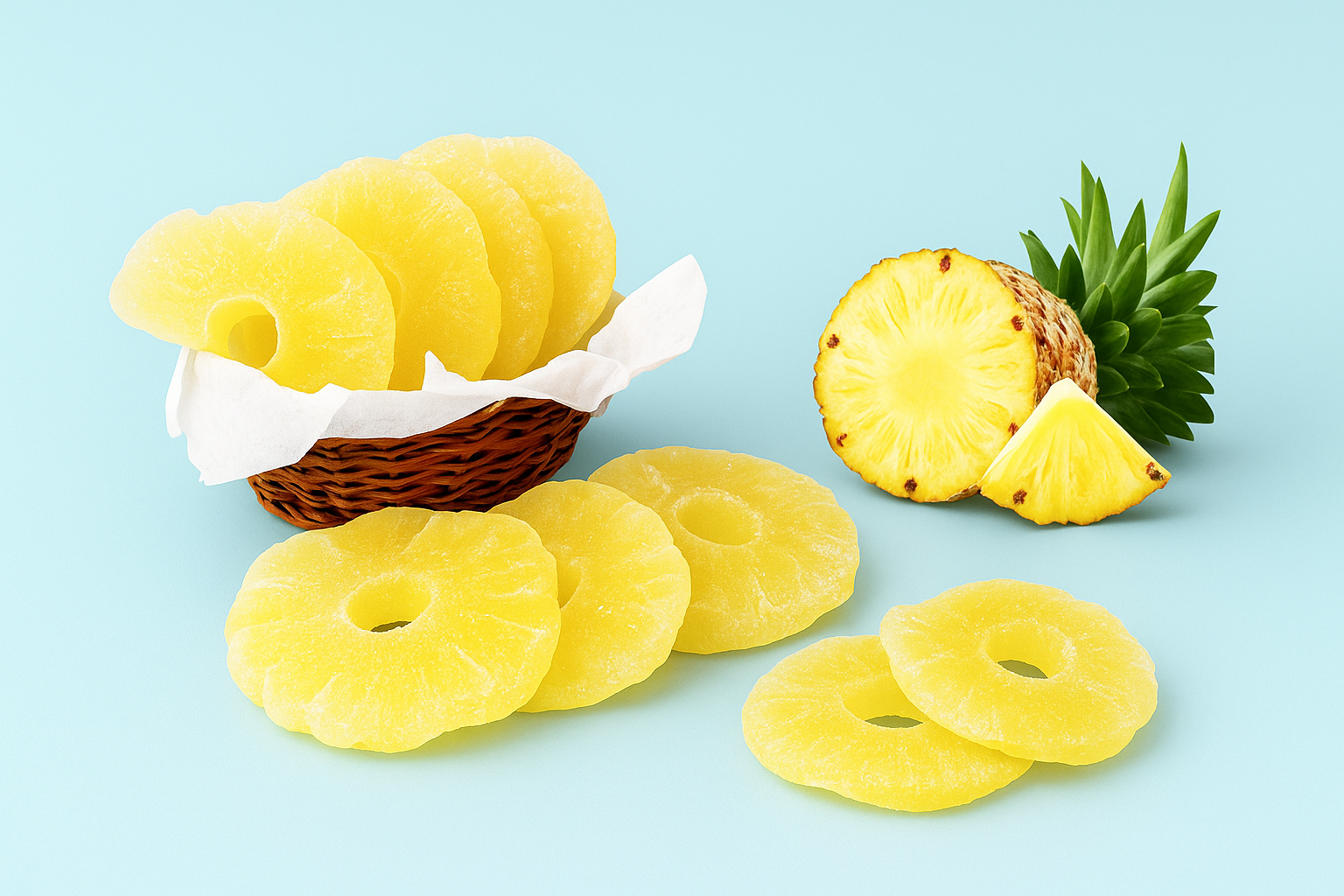 Premium Dried Pineapple Rings