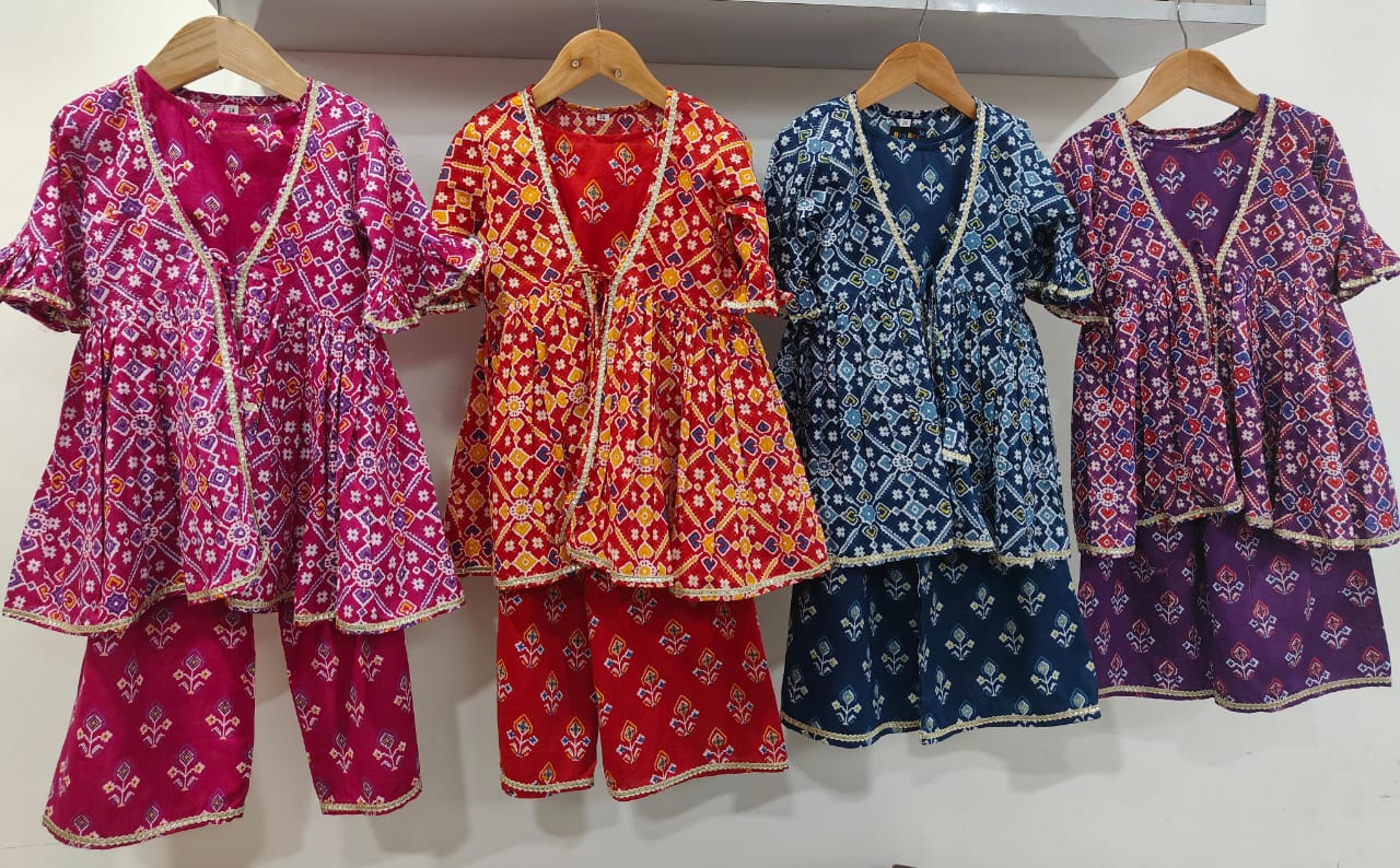 Traditional Printed Kids Clothing Set