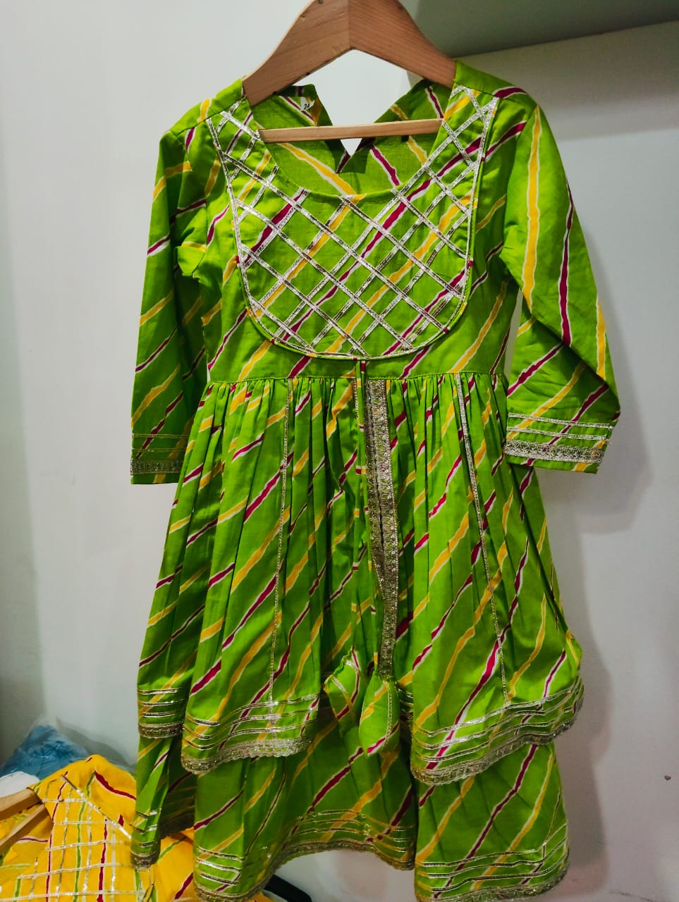 Green Traditional Girls Dress