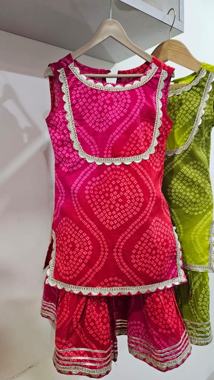 Traditional Pink Girls' Dress