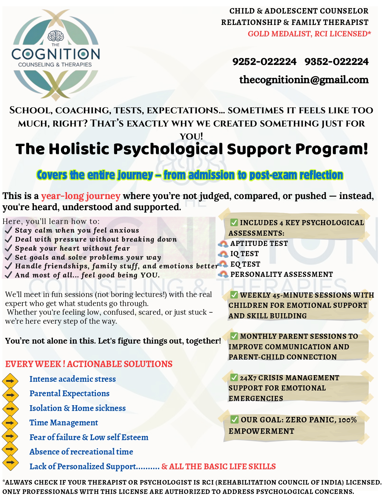 The Holistic Psychological Support Program 