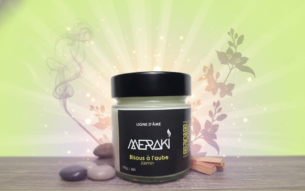 Bougie parfumée Meraki Bisous à l’aube