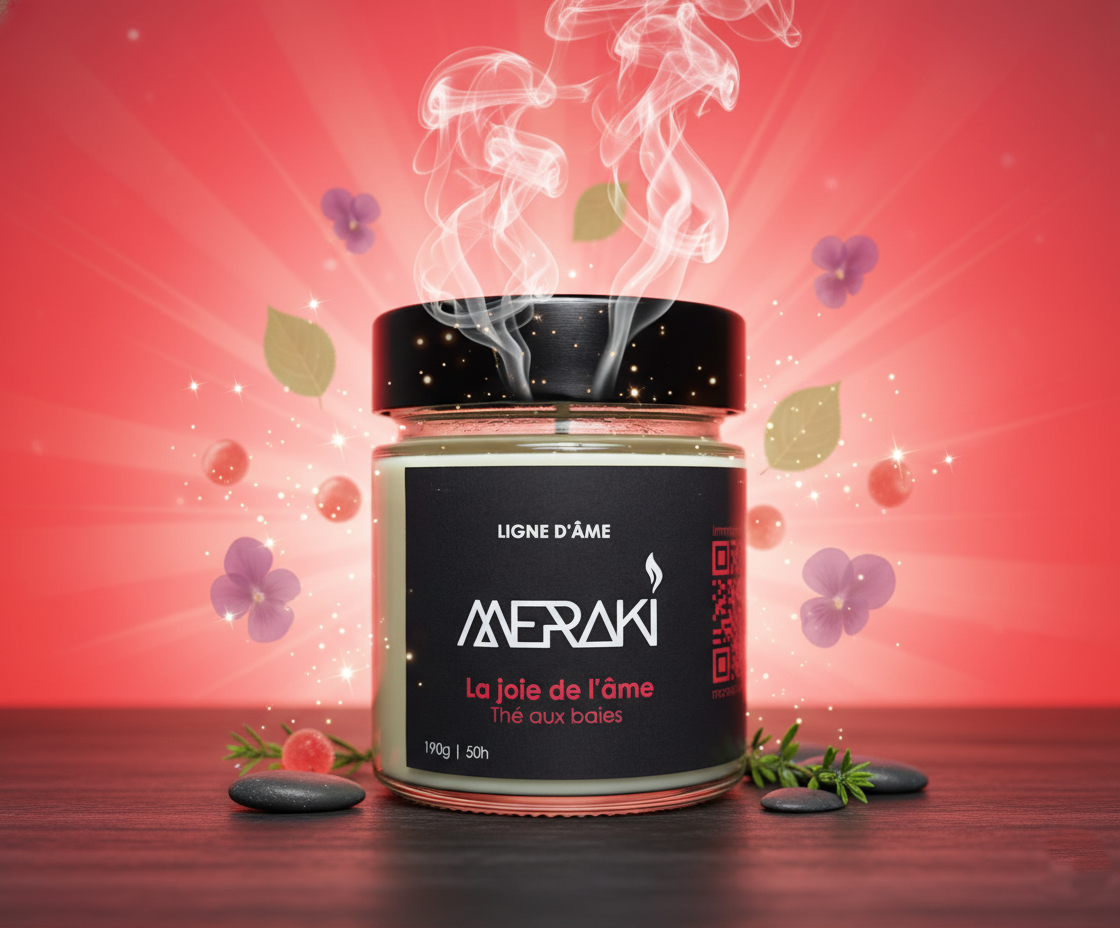 Bougie parfumée Meraki La joie de l’âme