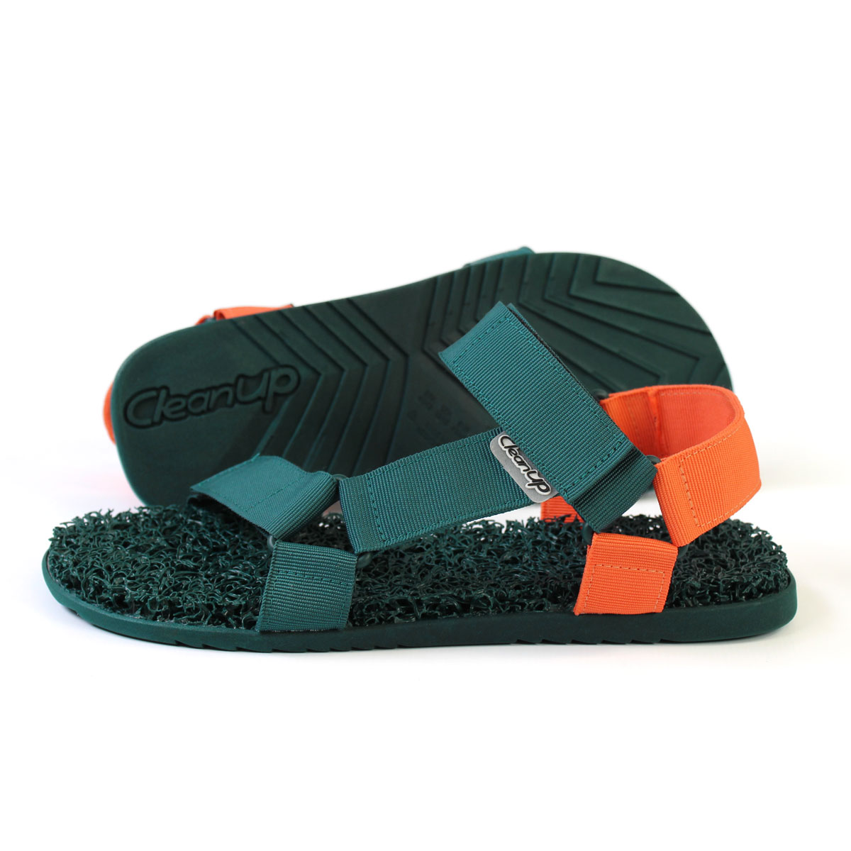 Male Sandal Green Orange