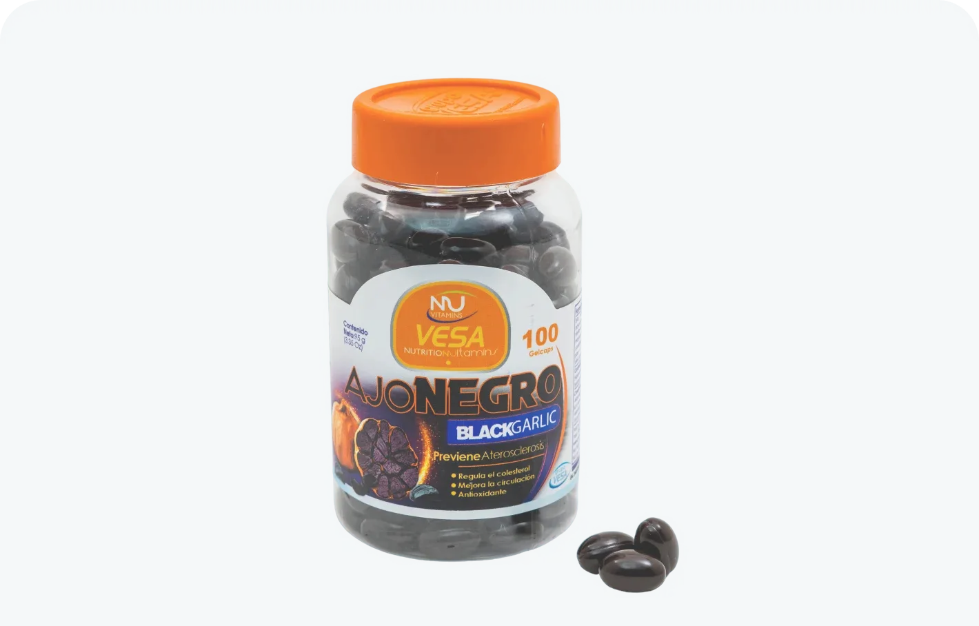 Ajo negro en cápsulas