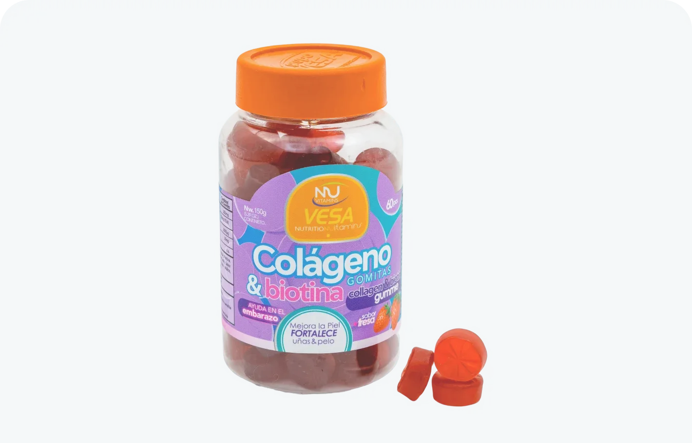 Colágeno y biotina en gomitas