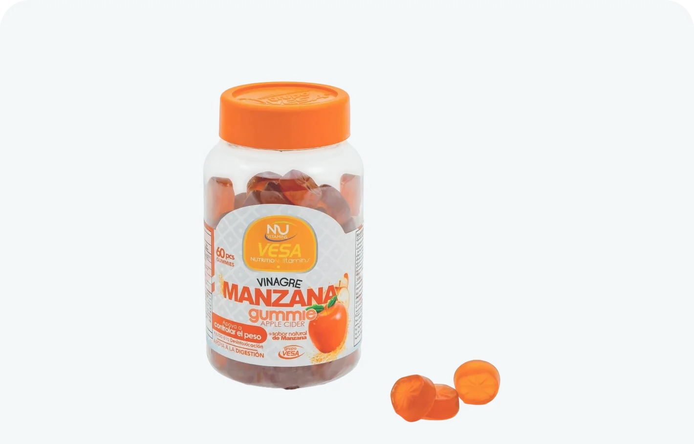 Gomitas de vinagre de manzana