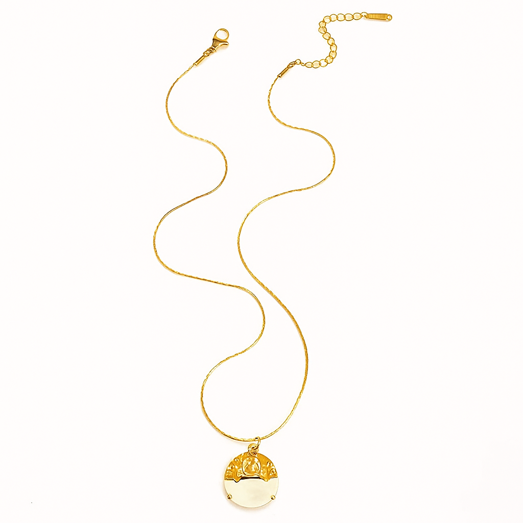 Collier en acier inoxydable doré