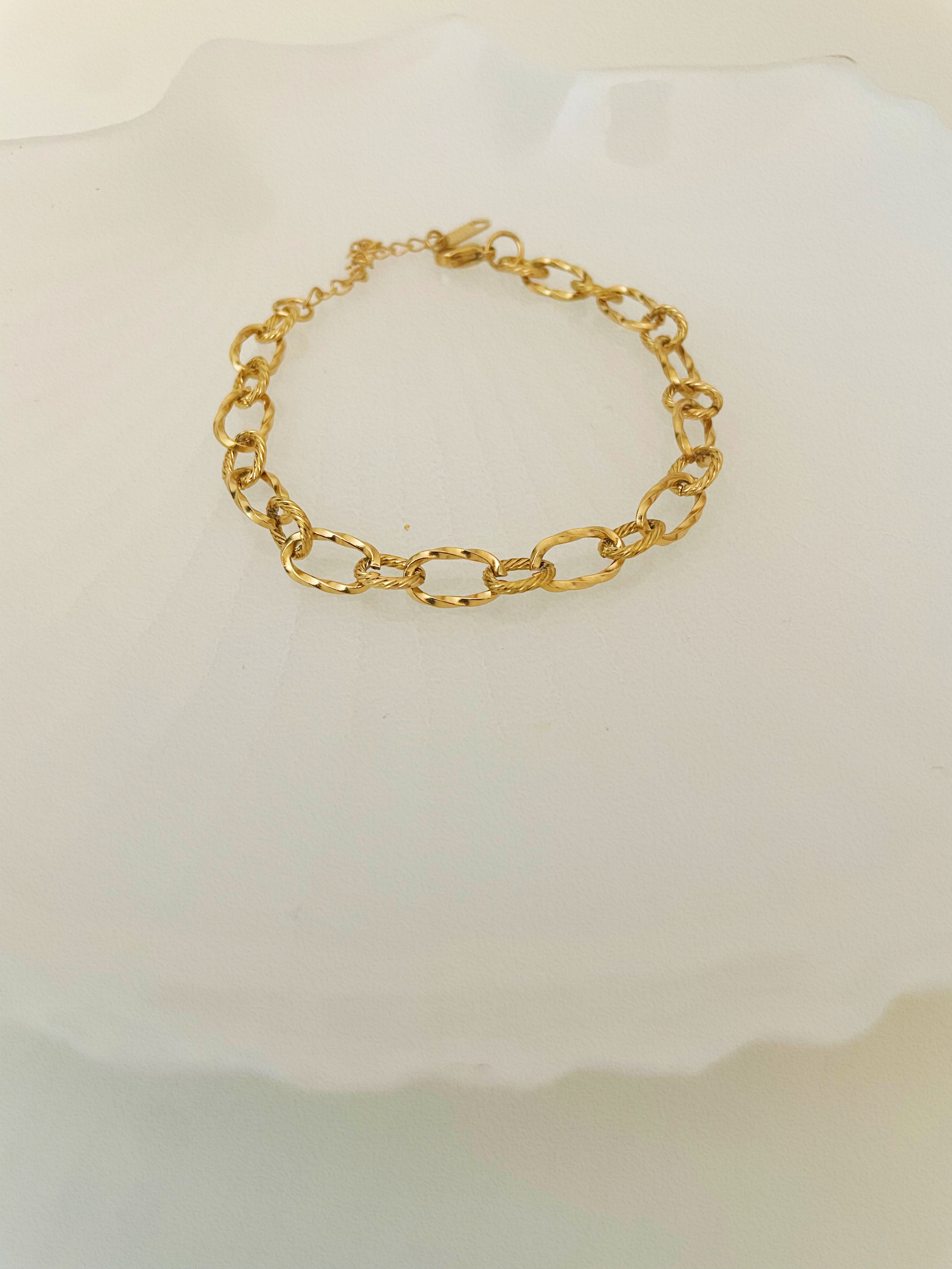 Bracelet chaîne doré