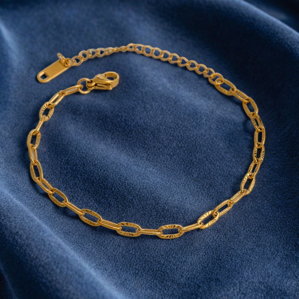 Bracelet chaîne doré