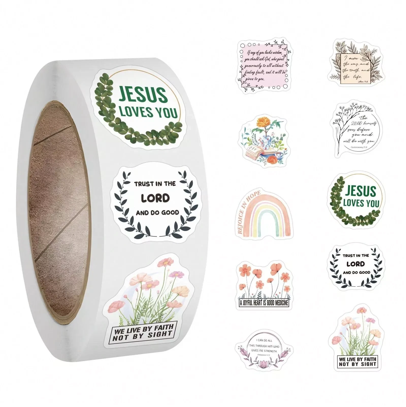 500 Bible Verse Uplifting Inspirational Stickers