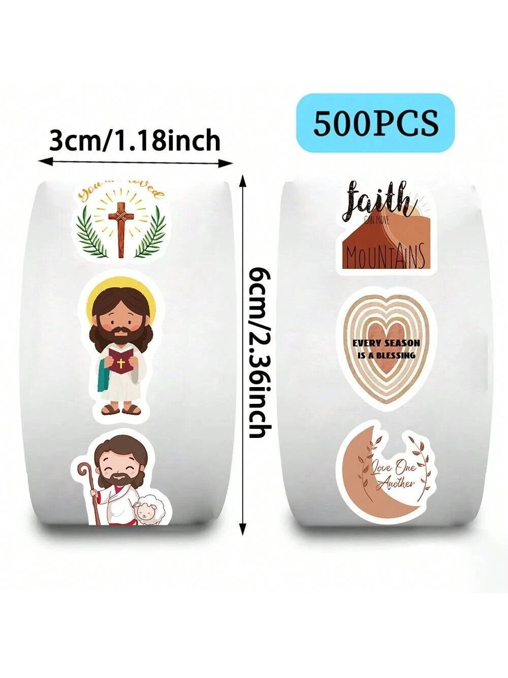 500 Bible Verse Uplifting Inspirational Stickers