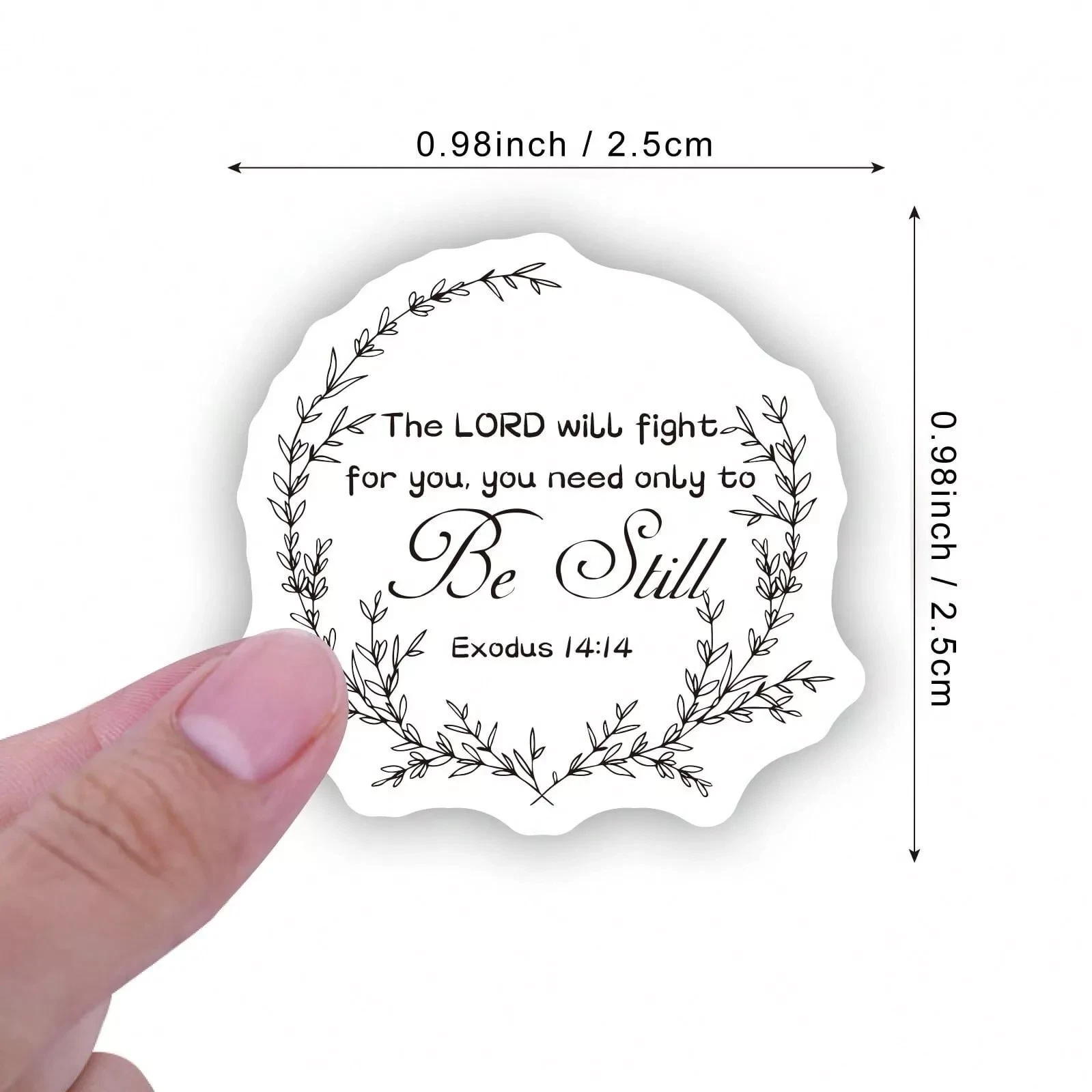 500 Bible Verse Uplifting Inspirational Floral Flower Stickers