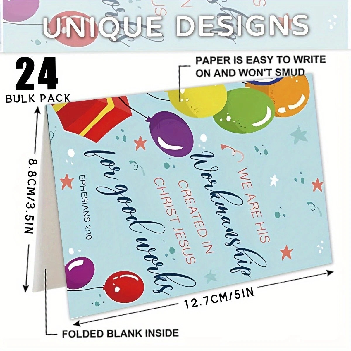 12 Pack Bible Verse Cards With Envelopes