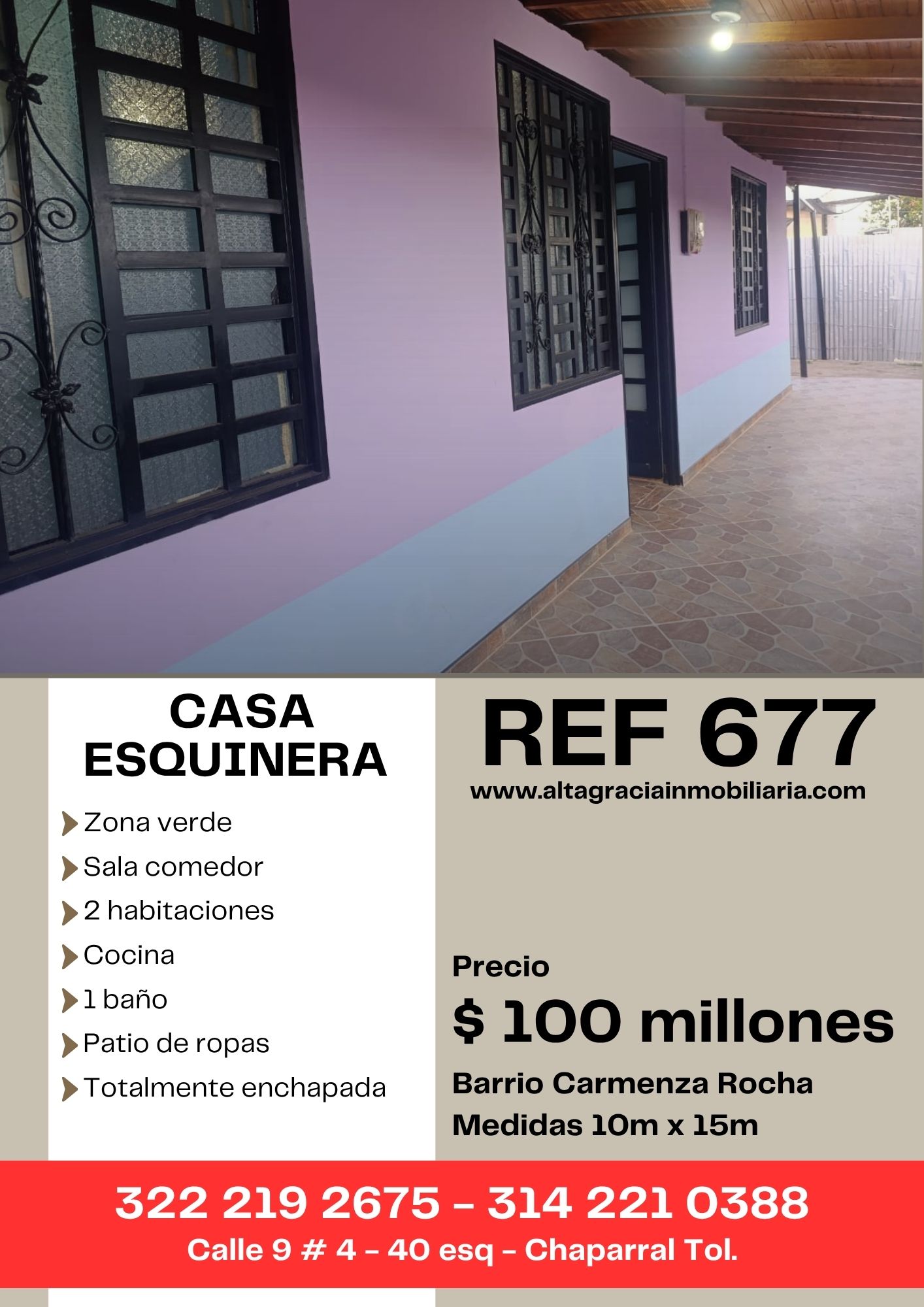 REF 677 CASA ESQUINERA