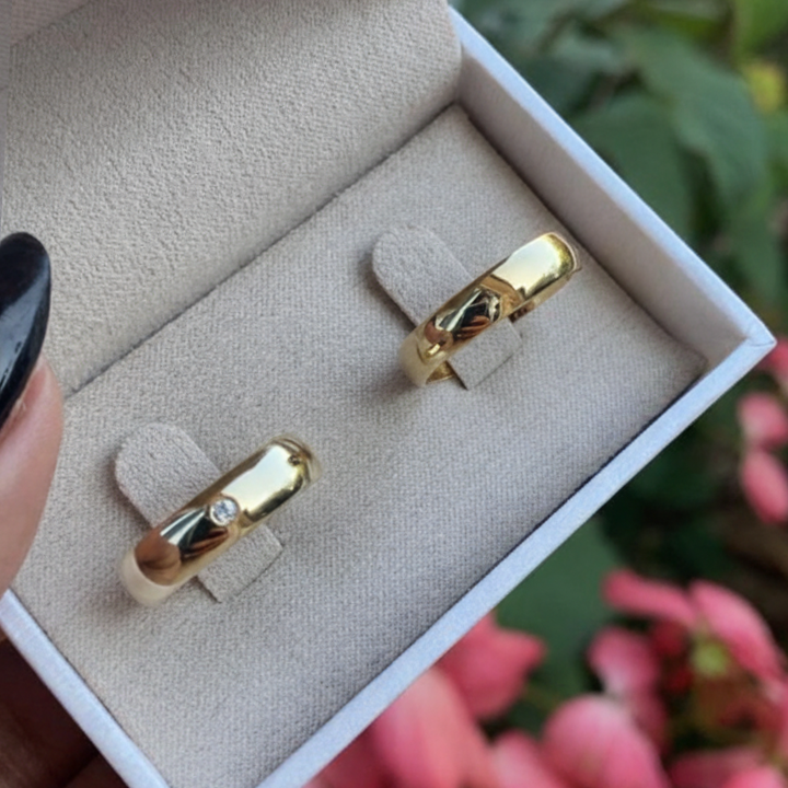 Aliança de Ouro 4,5mm | AO1810