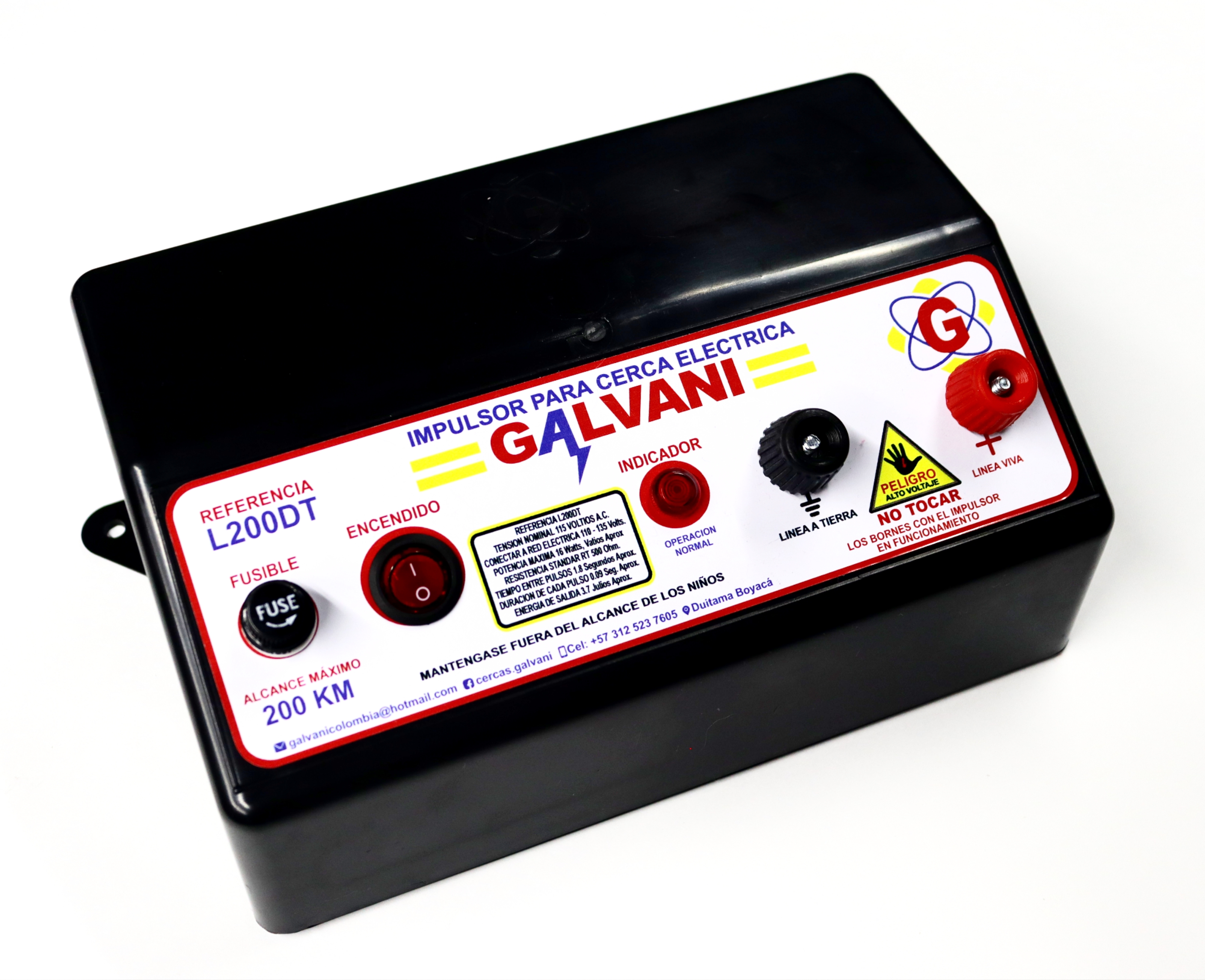 Impulsor para Cerca  Eléctrica Galvani 200km L200DT
