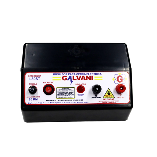 Impulsor para cerca eléctrica Galvani 80KM