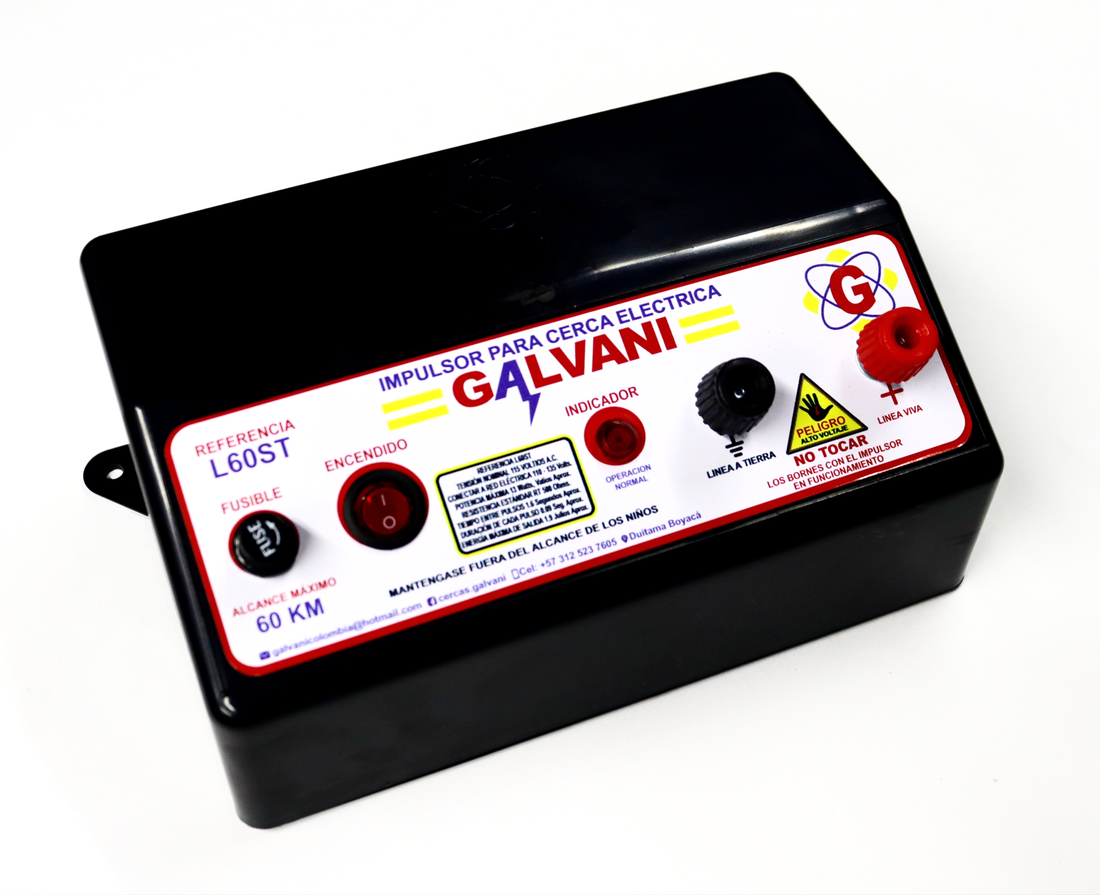 Impulsor para cerca eléctrica Galvani 60KM