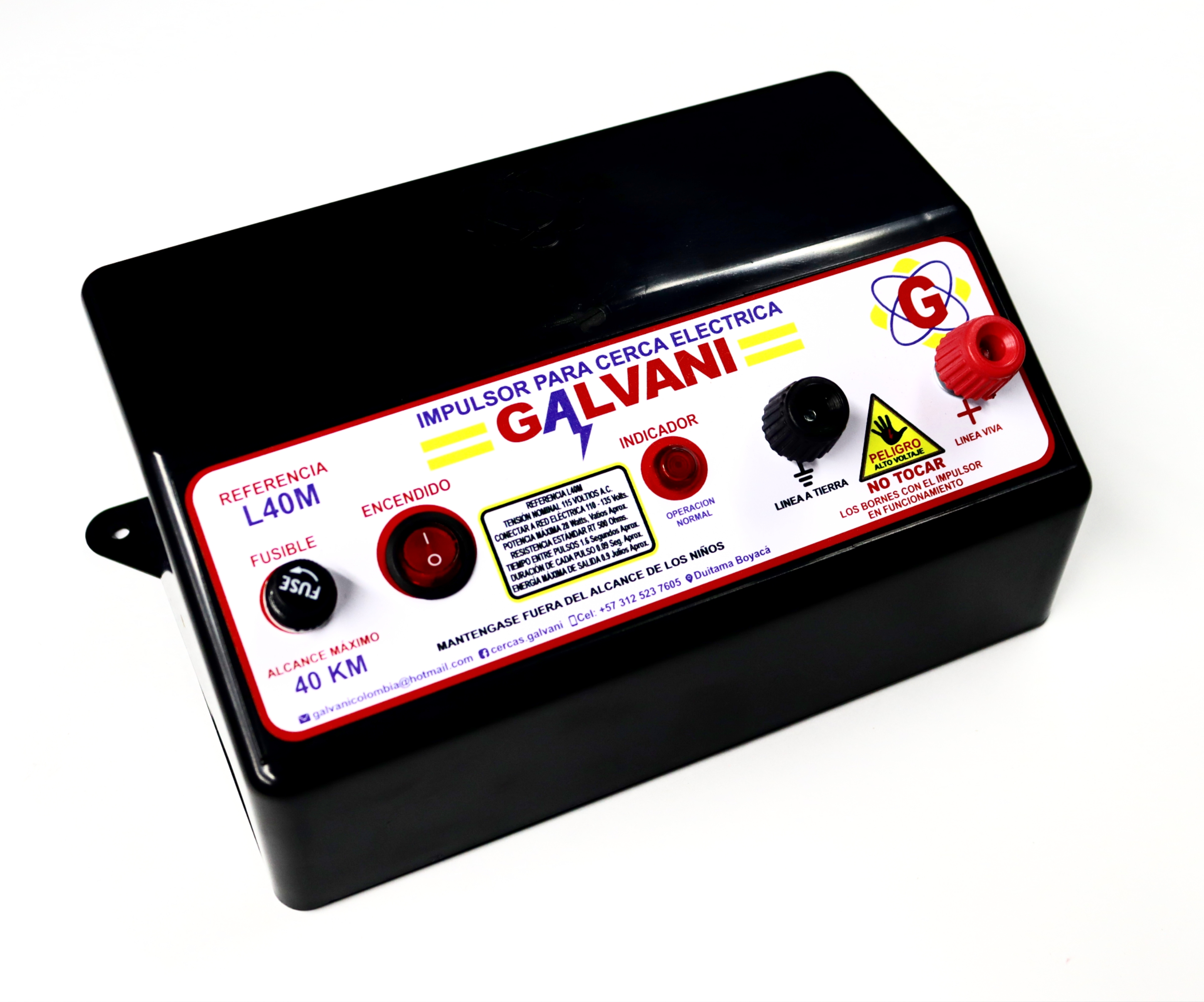 Impulsor para cerca eléctrica Galvani 40KM
