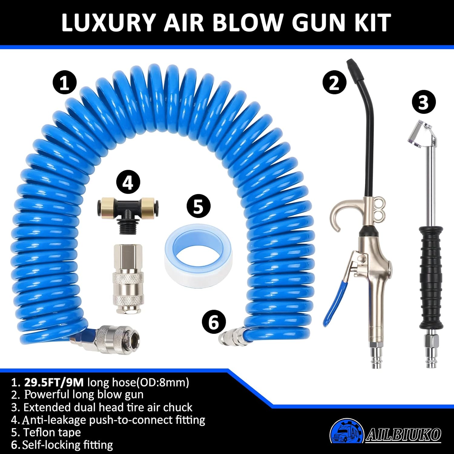 iBroPrat Air Blow Gun Kit,