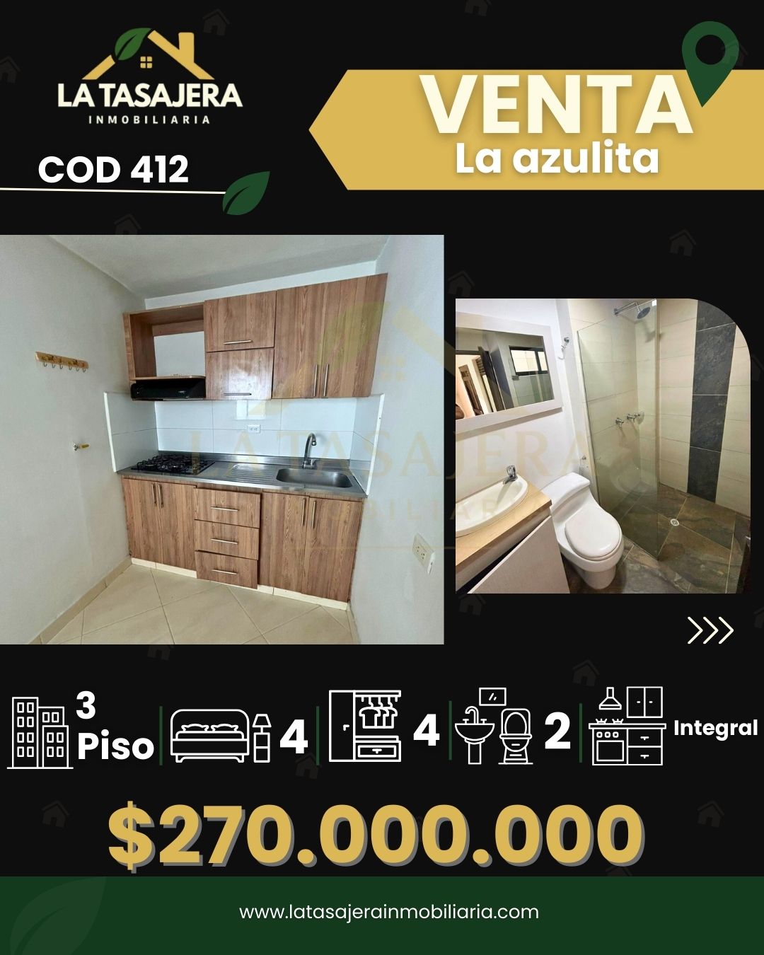 Apartamento en venta La Azulita