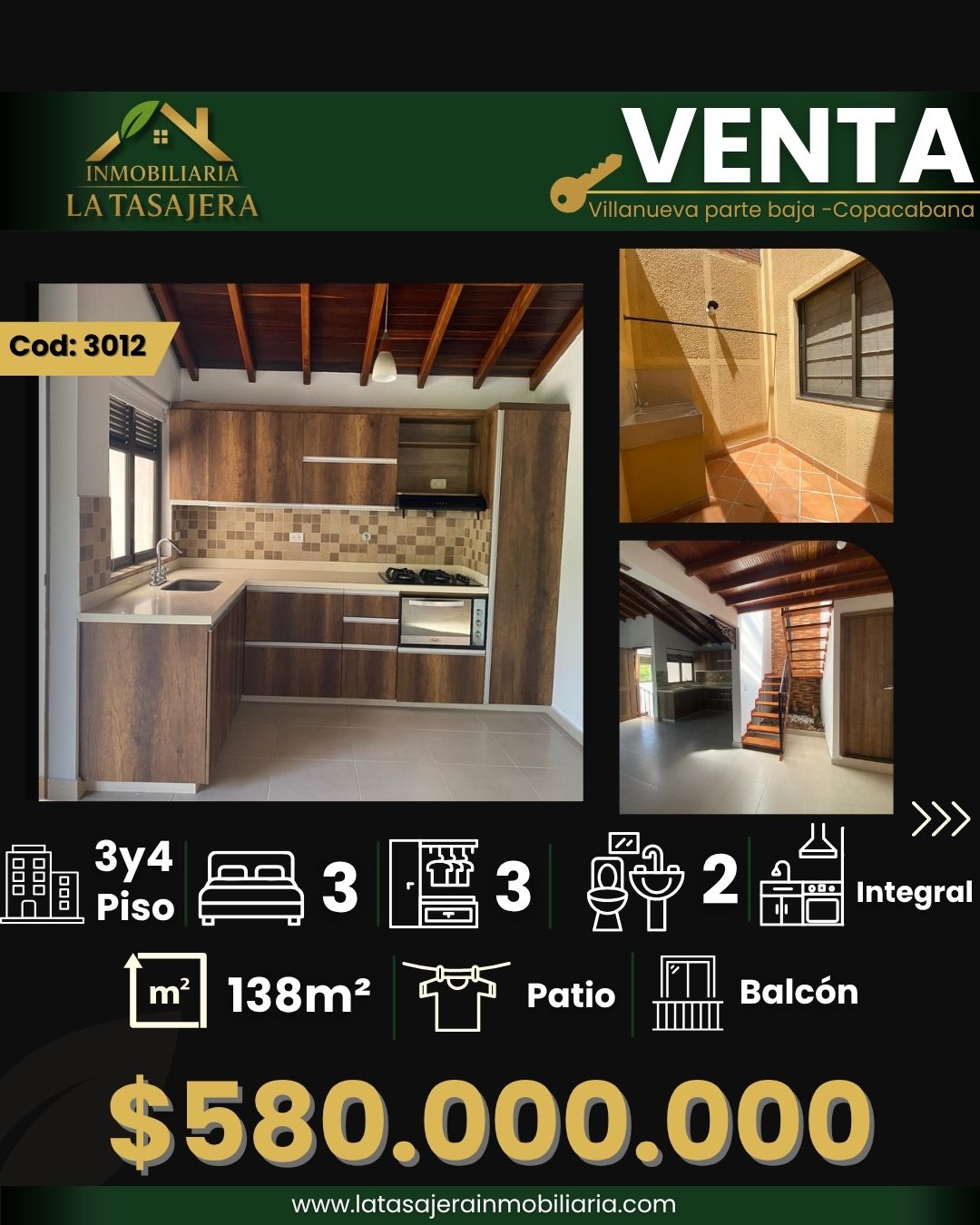 Apartamento en Venta Villanueva