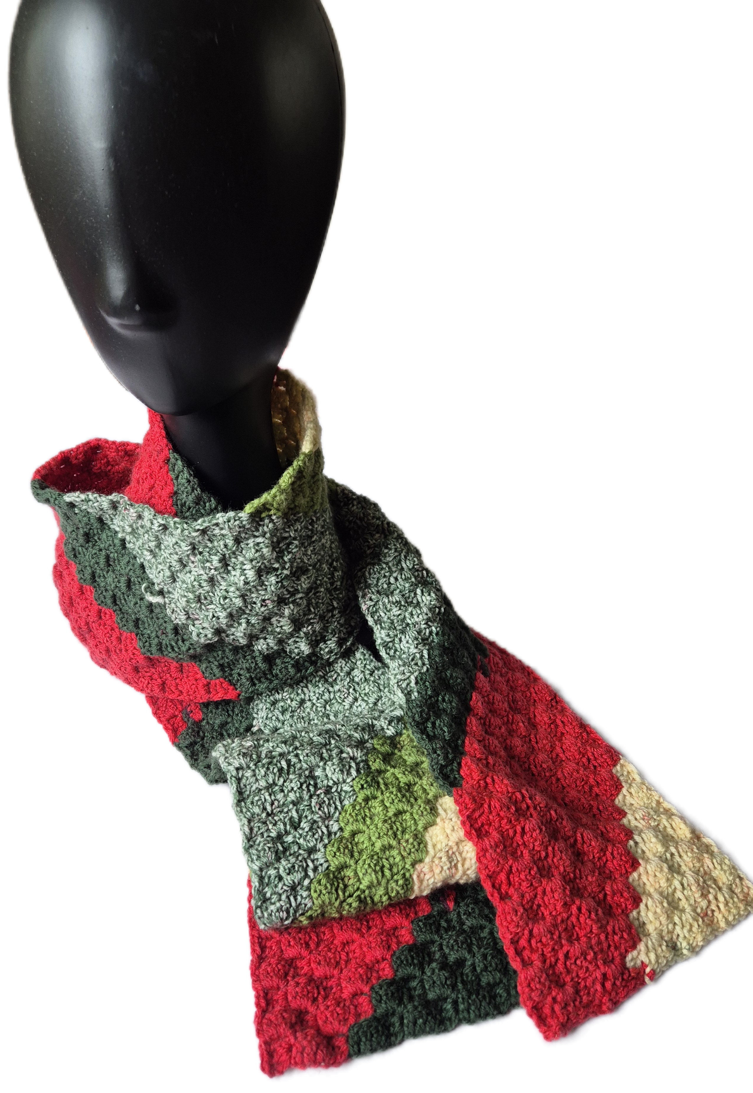 Unisex Handmade Crochet Scarf